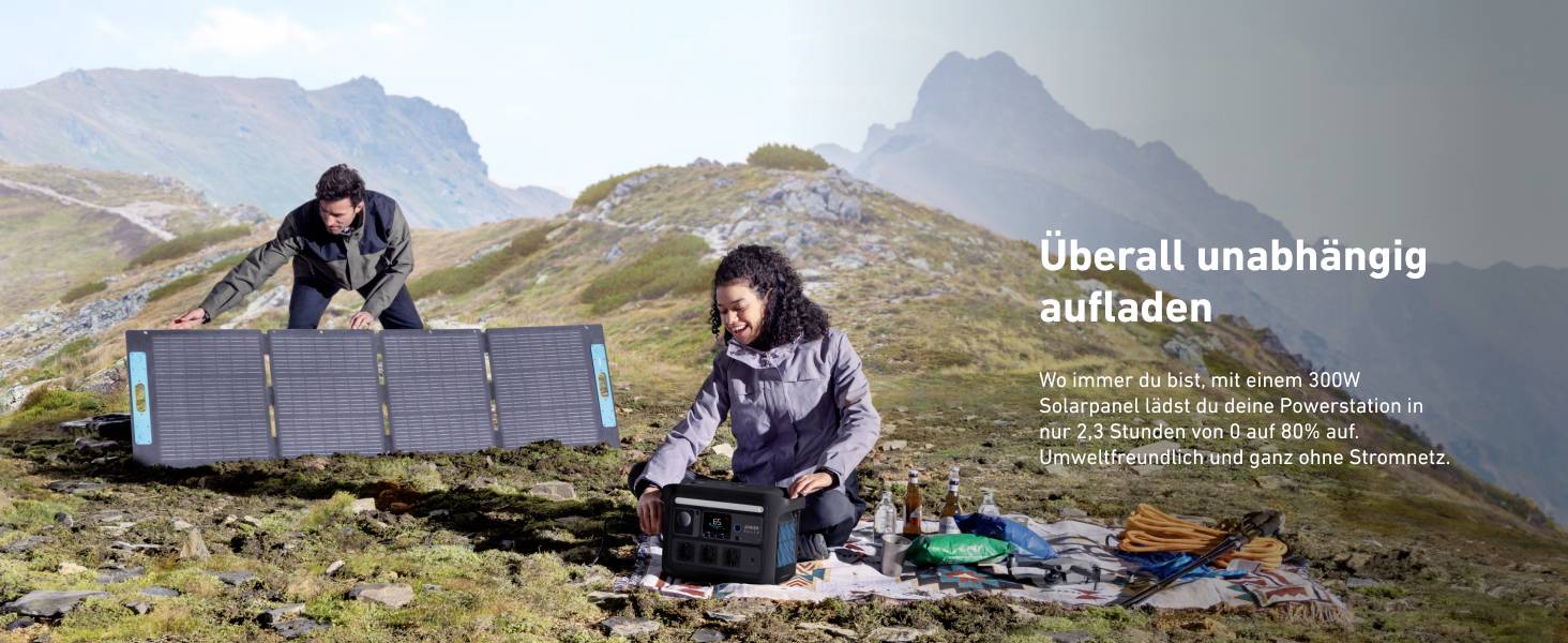 Anker SOLIX C800X Powerstation LiFePO 4 LED Taschenlampe, Outdoor