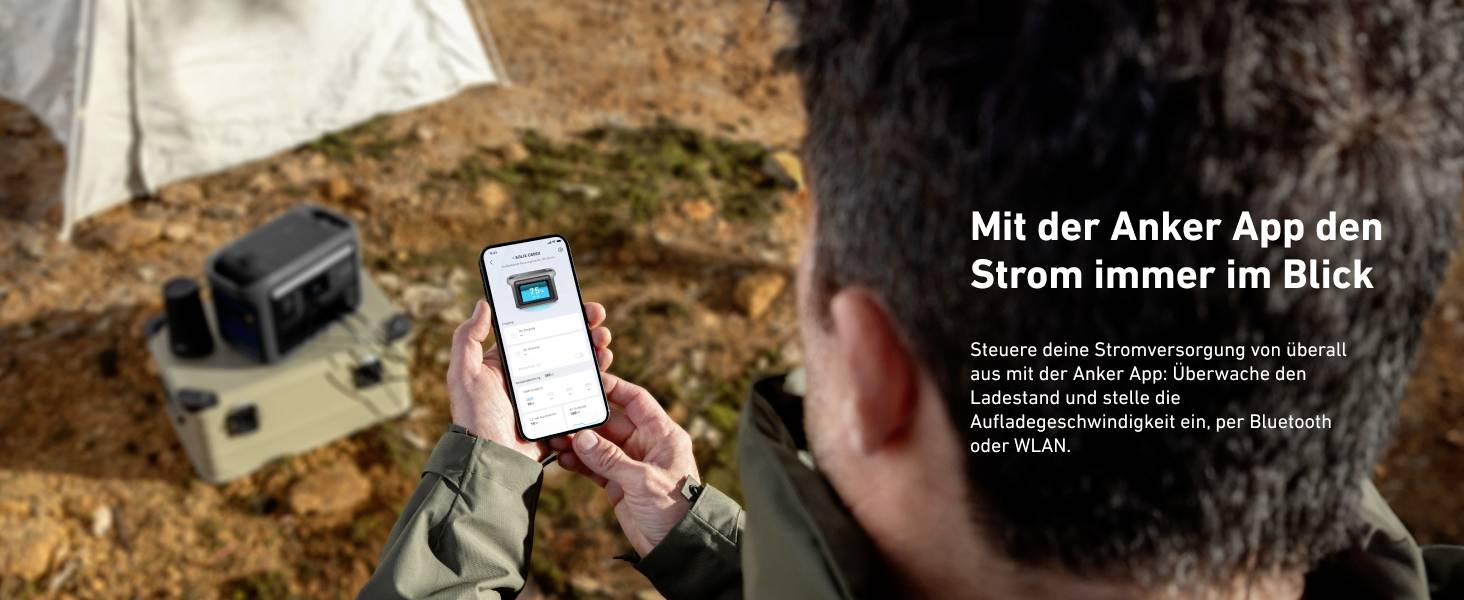 Anker SOLIX C800X Powerstation LiFePO 4 LED Taschenlampe, Outdoor