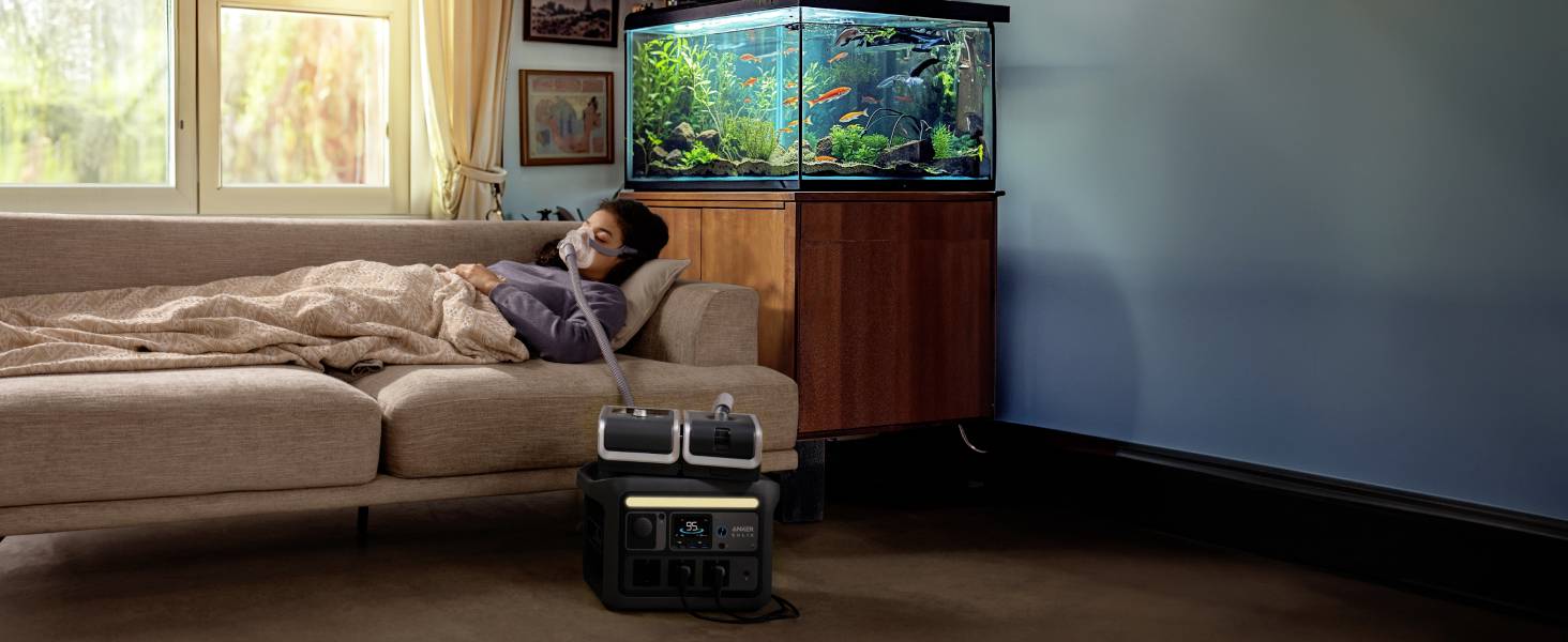 Anker SOLIX C800X Powerstation LiFePO 4 LED Taschenlampe, Outdoor