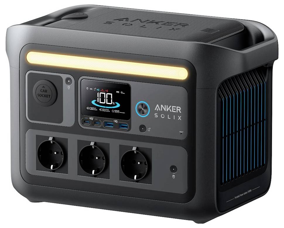 Anker SOLIX C800X Powerstation LiFePO 4 LED Taschenlampe, Outdoor