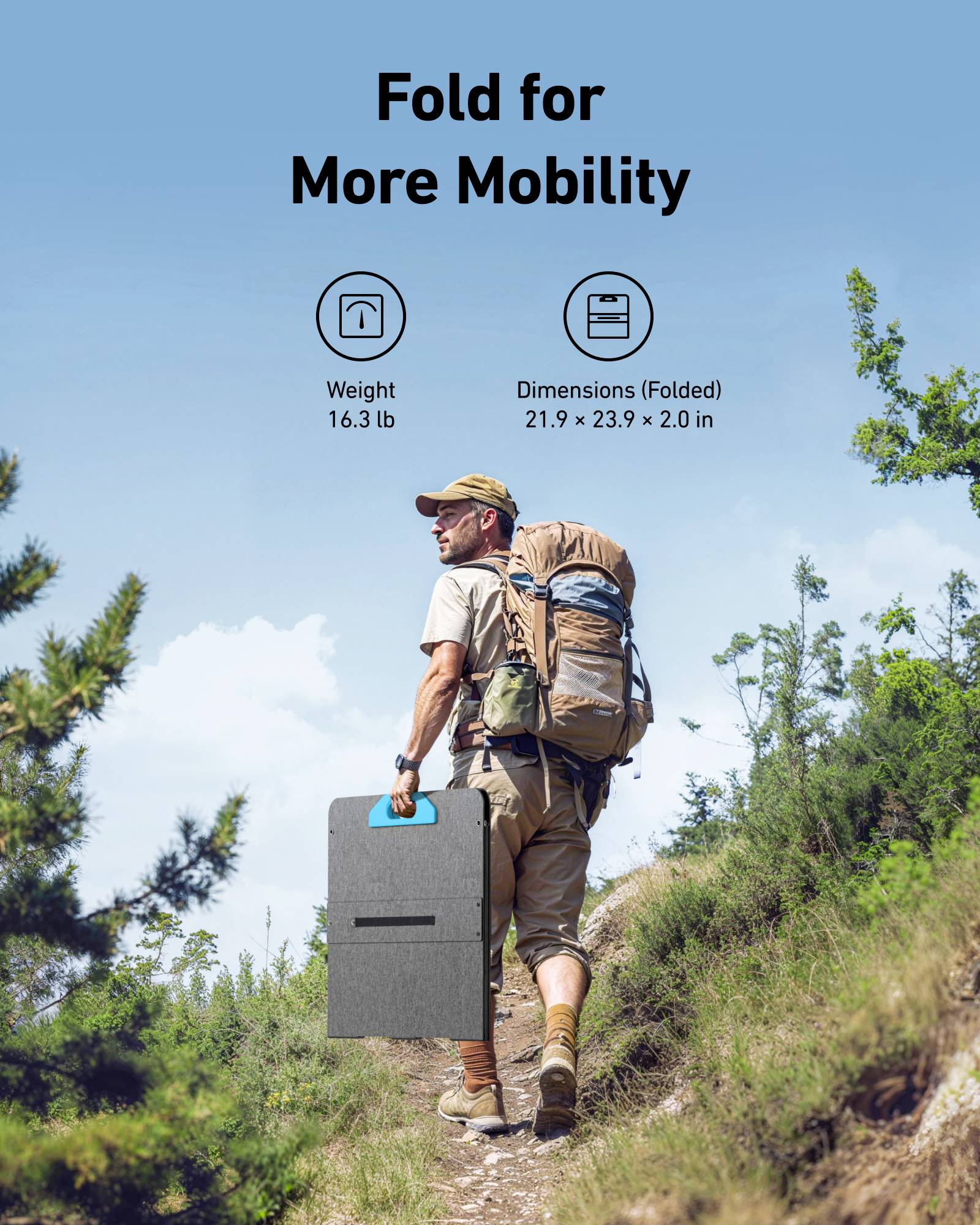 Anker SOLIX 200W Solarpanel Schwarz Outdoor