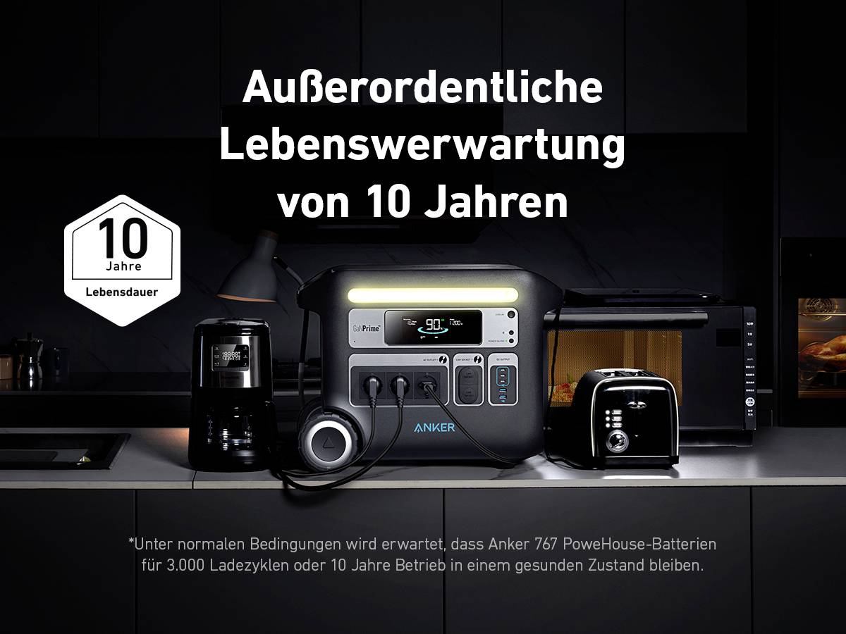 Anker SOLIX F2000 Powerstation Lithiumeisenphosphat LED Taschenlampe, Outdoor