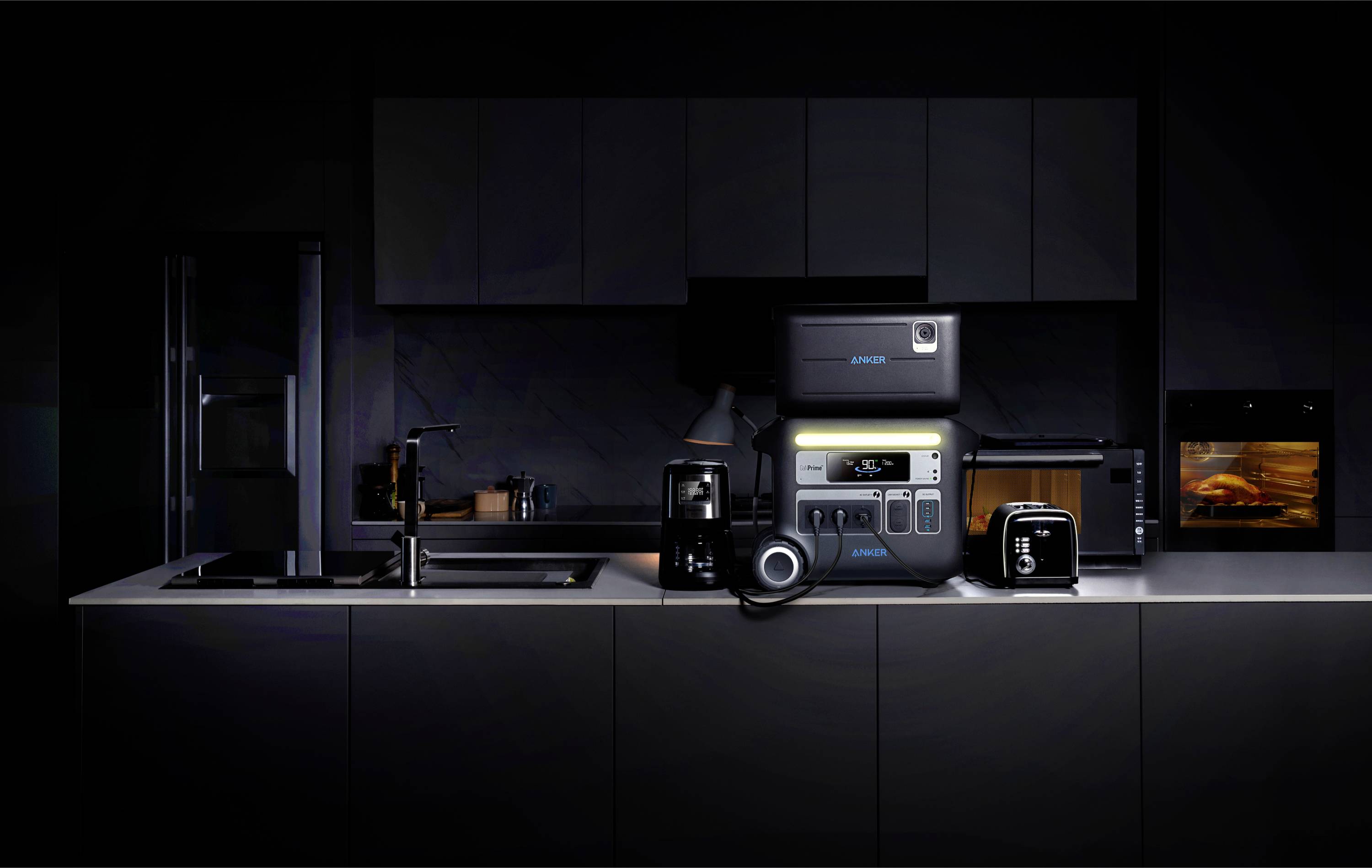 Anker SOLIX F2000 Powerstation Lithiumeisenphosphat LED Taschenlampe, Outdoor