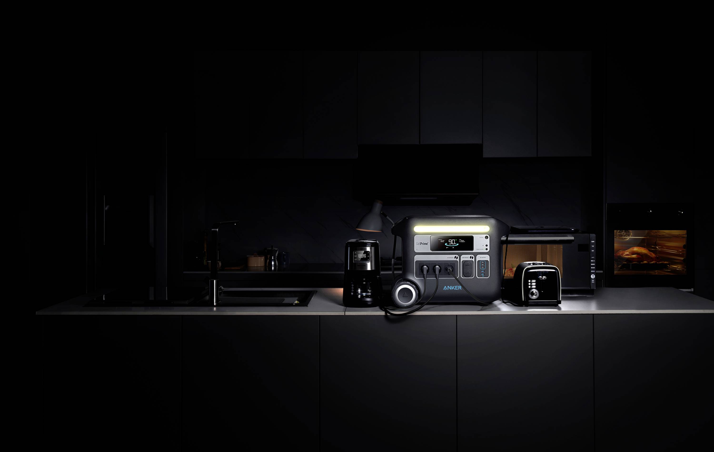 Anker SOLIX F2000 Powerstation Lithiumeisenphosphat LED Taschenlampe, Outdoor