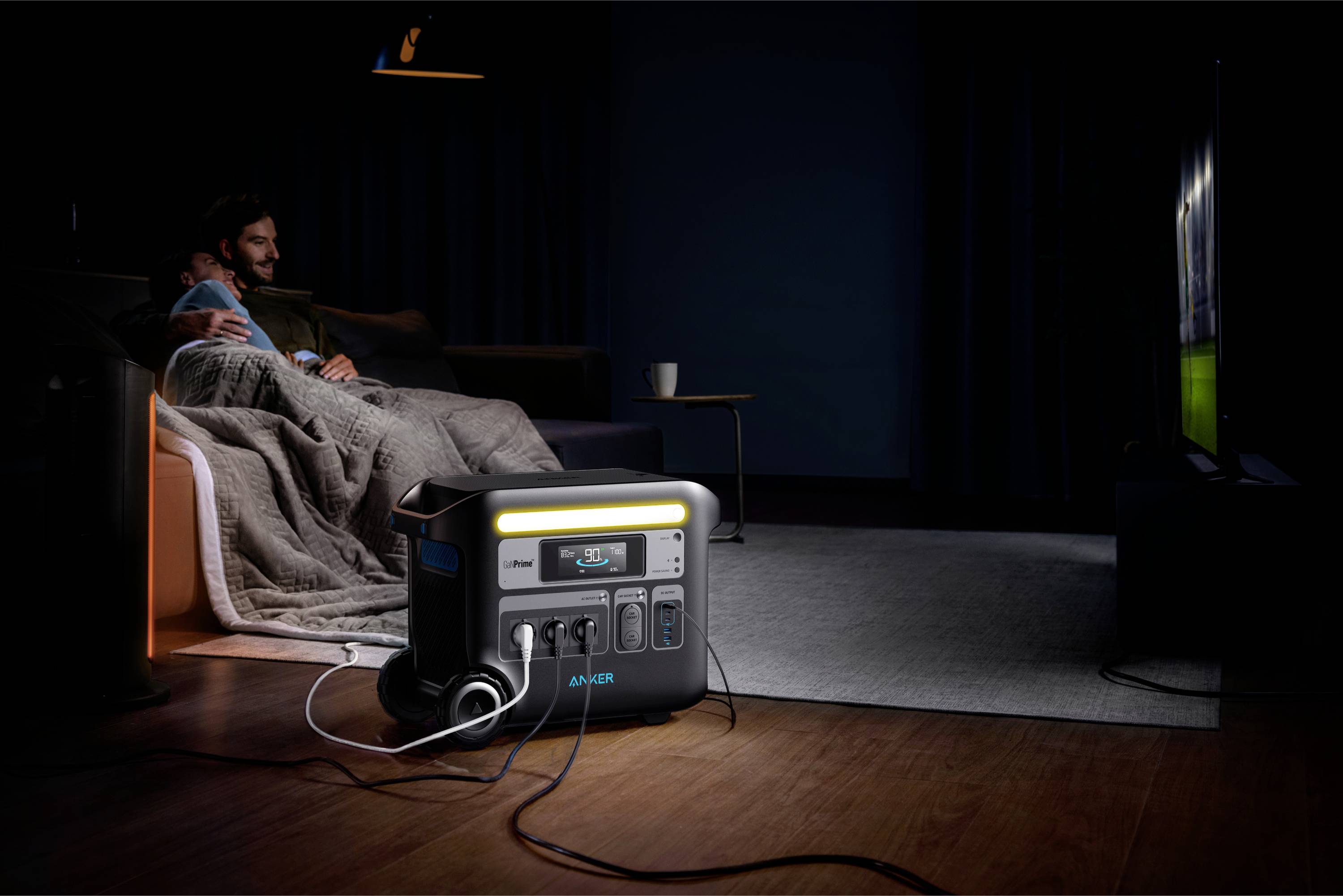 Anker SOLIX F2000 Powerstation Lithiumeisenphosphat LED Taschenlampe, Outdoor