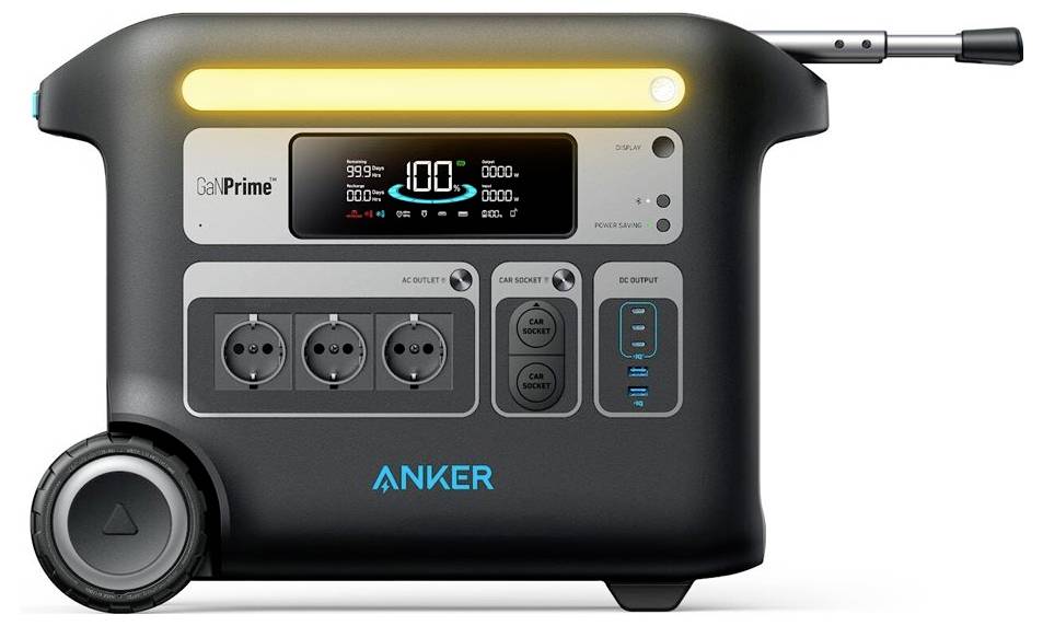 Anker SOLIX F2000 Powerstation Lithiumeisenphosphat LED Taschenlampe, Outdoor