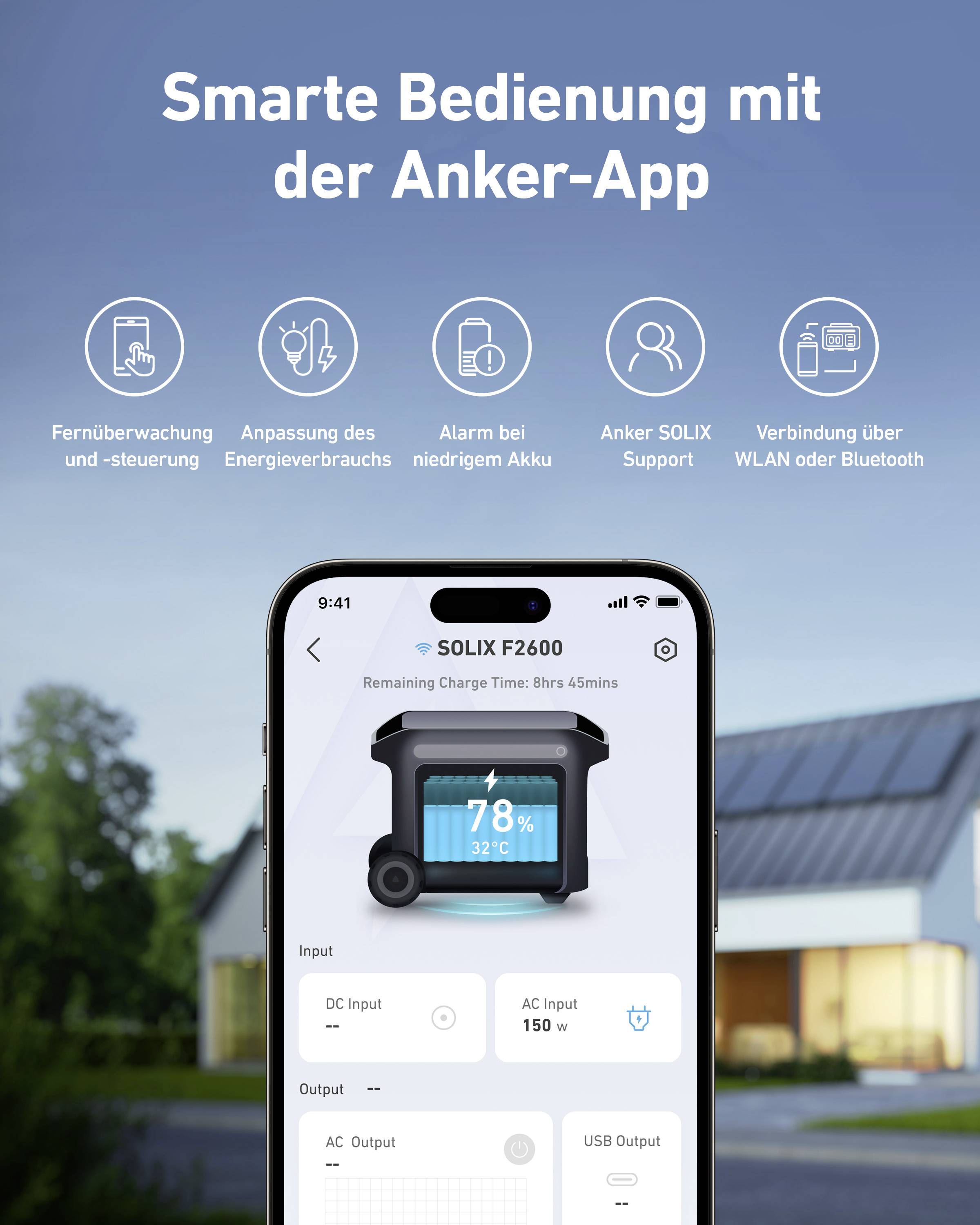 Anker SOLIX F2600 Powerstation Lithiumeisenphosphat Outdoor