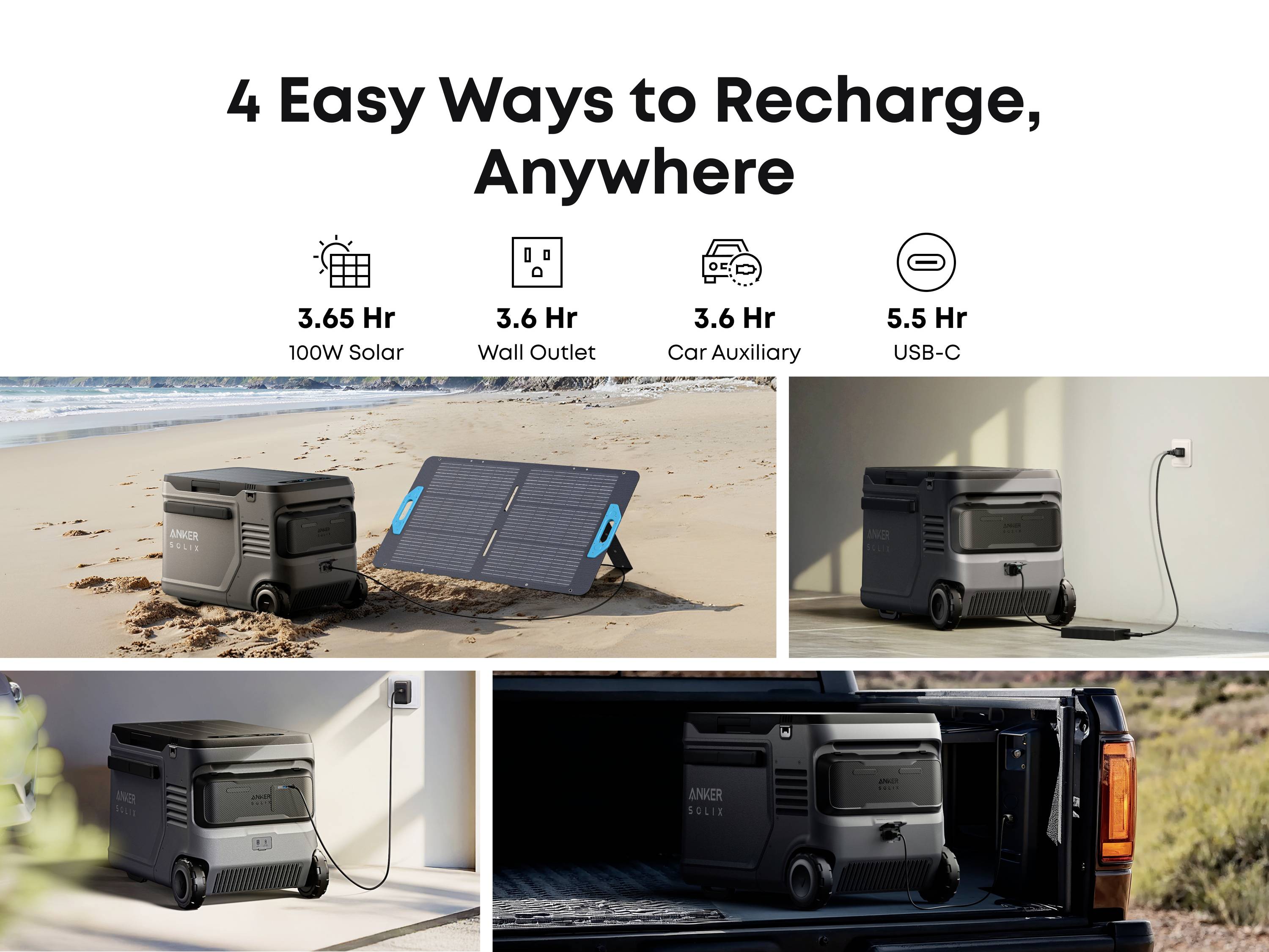 Anker SOLIX EverFrost 2 Akku-Kühlbox EEK: B (A - G) 40l -20°C bis 20°C