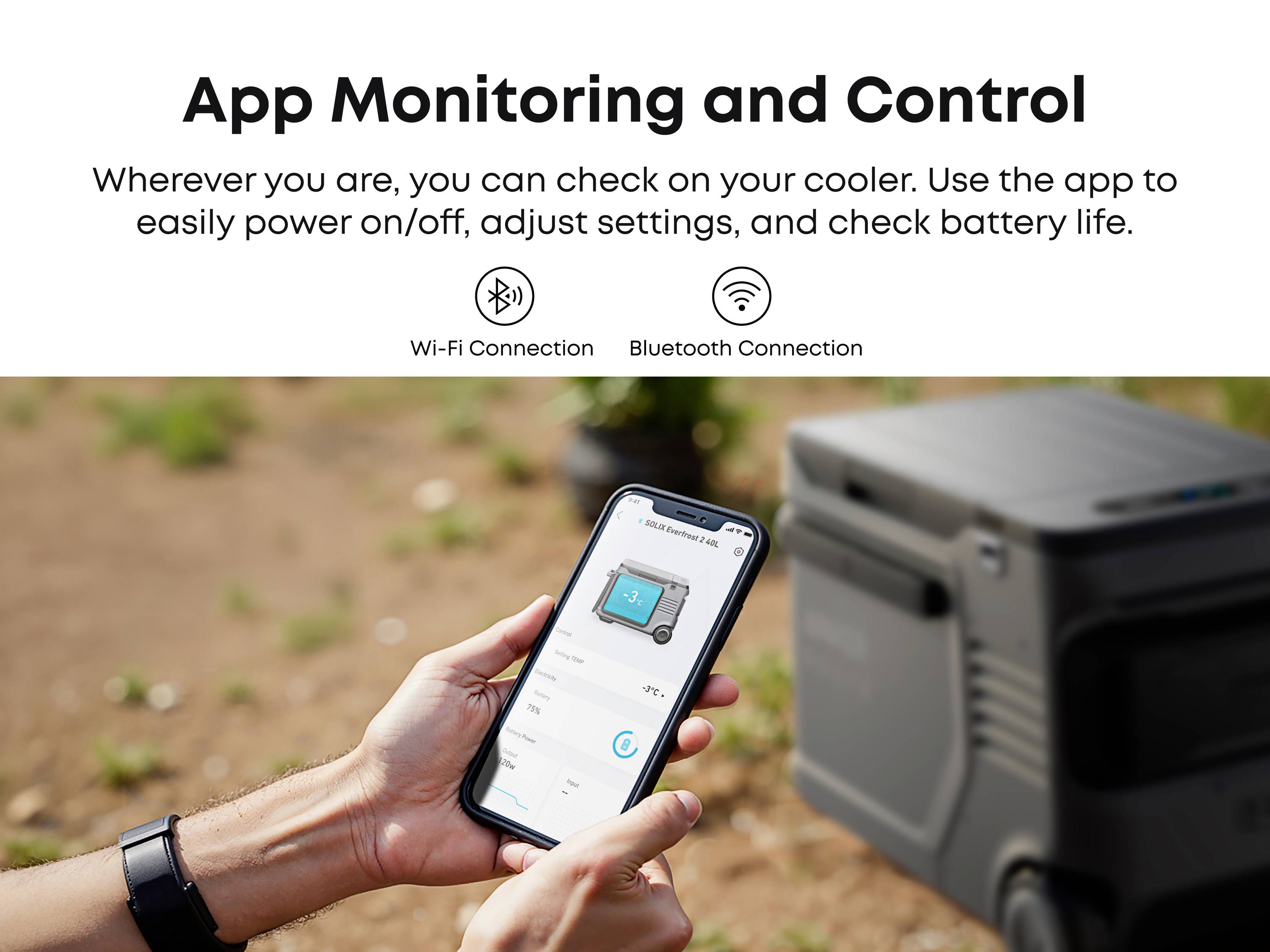 Anker SOLIX EverFrost 2 Akku-Kühlbox EEK: B (A - G) 40 l -20°C bis 20 °C