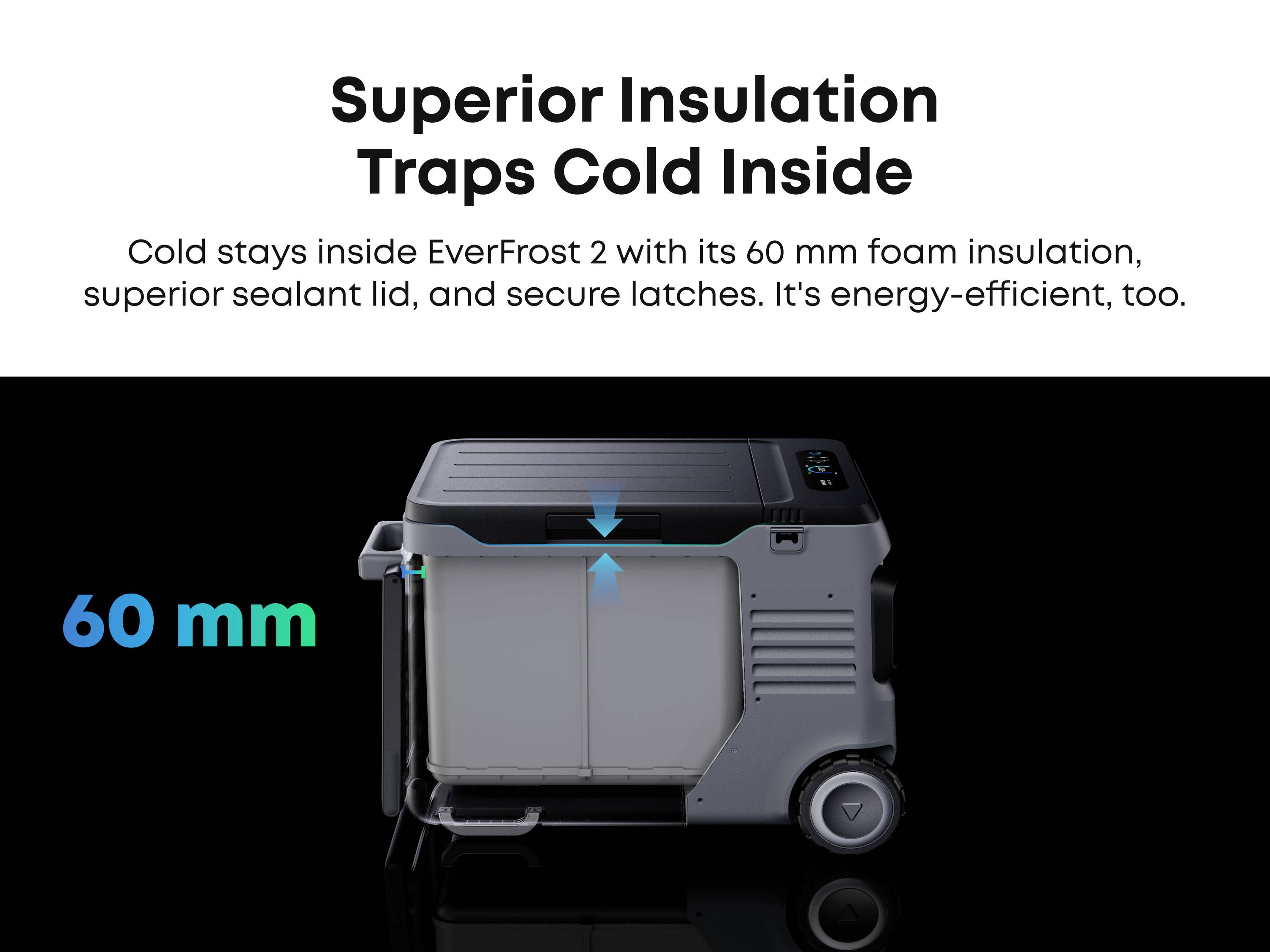 Anker SOLIX EverFrost 2 Akku-Kühlbox EEK: B (A - G) 40 l -20°C bis 20 °C