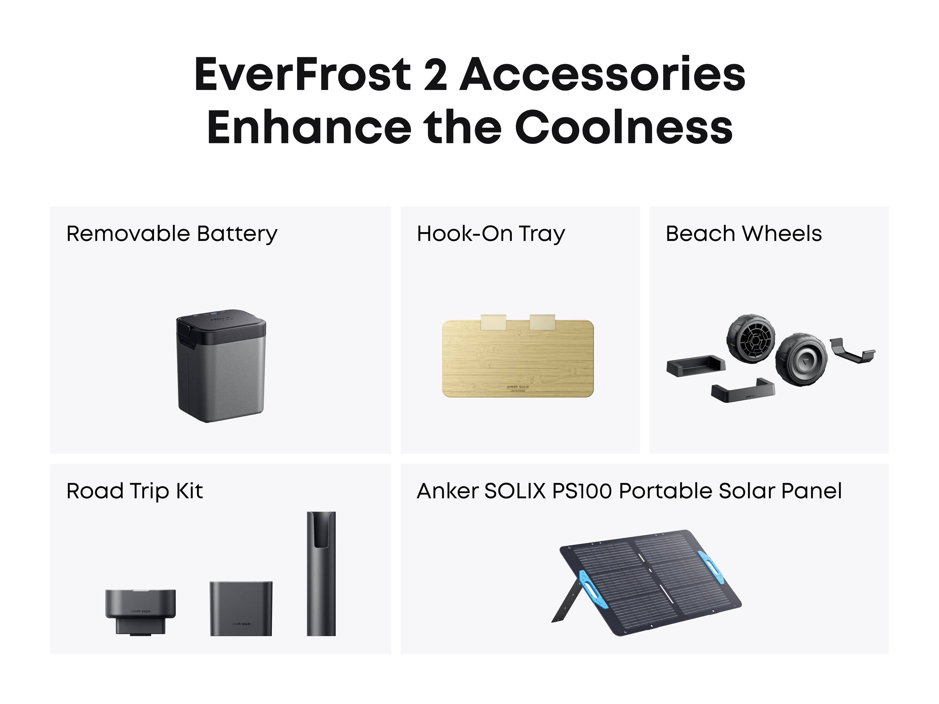 Anker SOLIX EverFrost 2 Akku-Kühlbox EEK: B (A - G) 40 l -20°C bis 20 °C