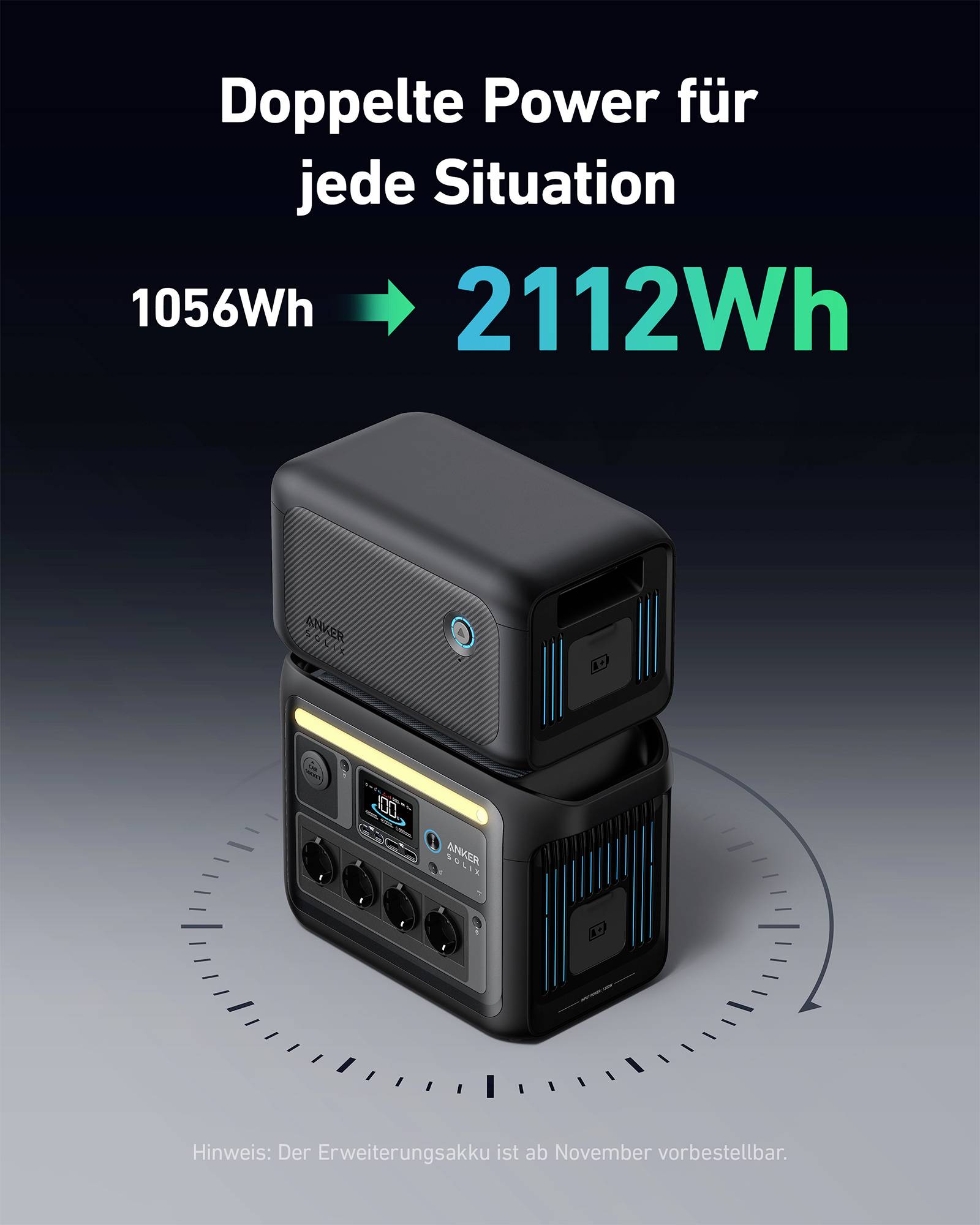 Anker SOLIX C1000X Powerstation Lithiumeisenphosphat Outdoor