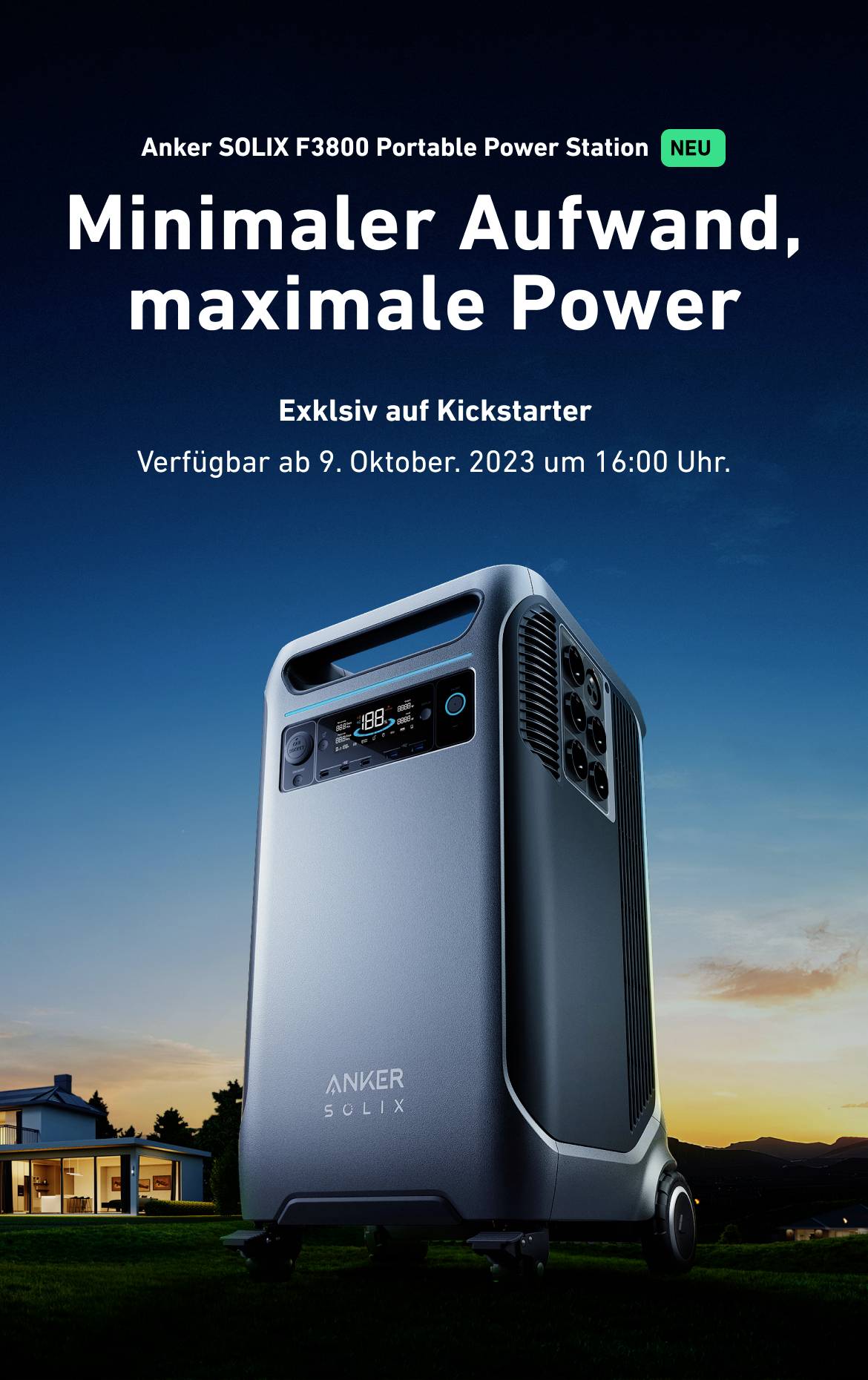 Anker SOLIX F3800 Powerstation Lithiumeisenphosphat Outdoor