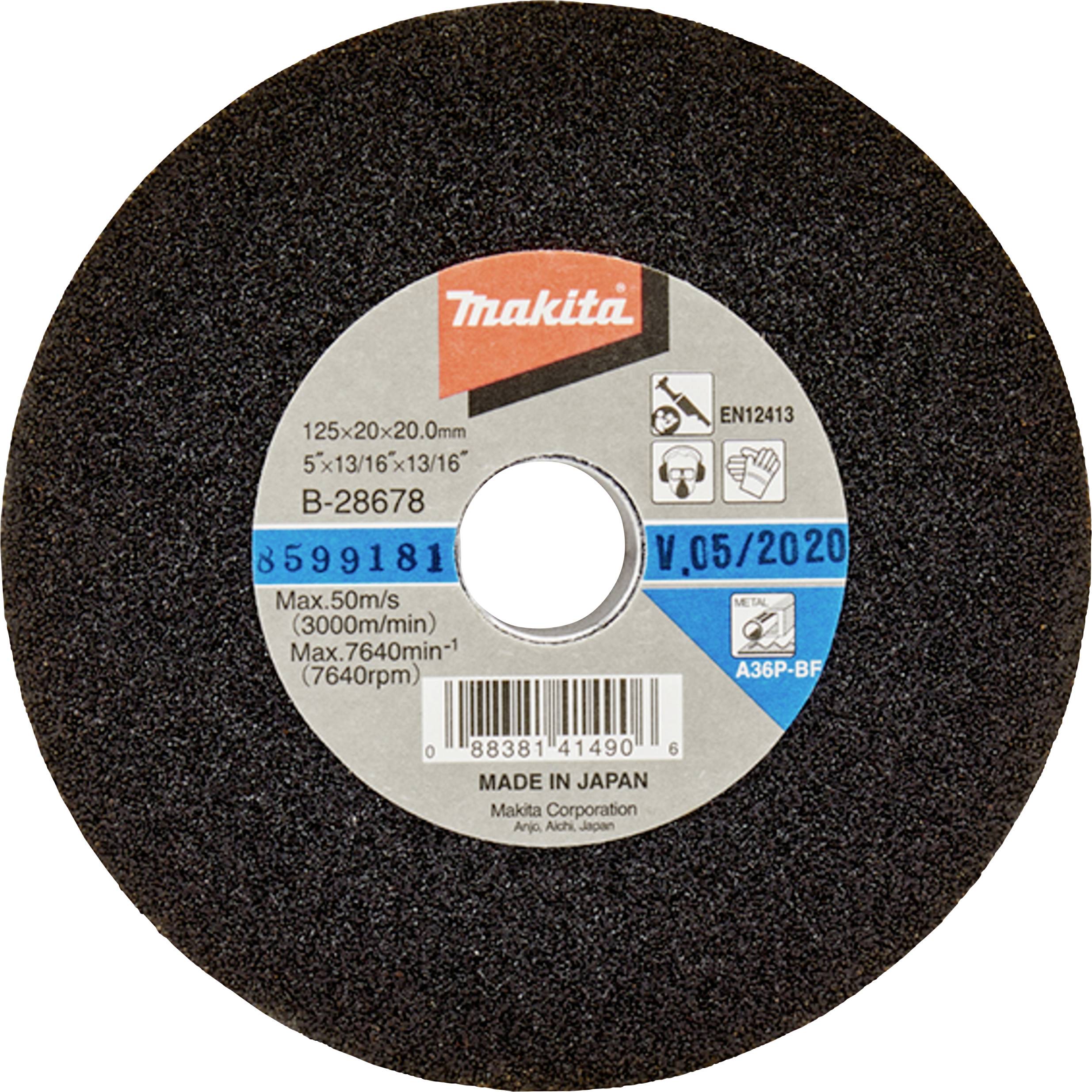 Makita B-28678 Schleifstein K36 125x20x20 B-28678 Durchmesser 125mm 1St.