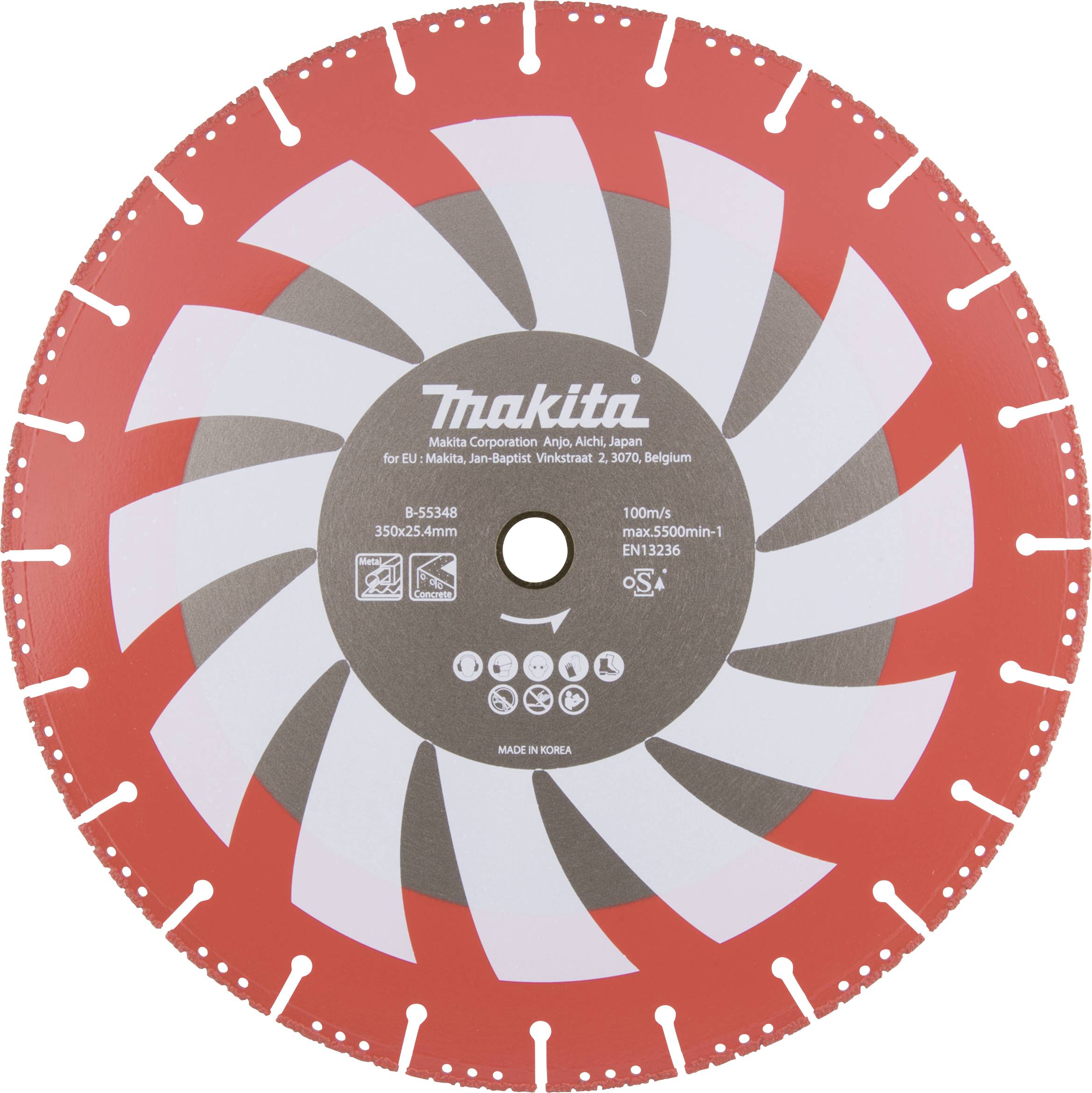 Makita B-55348 Diamanttrennscheibe Durchmesser 350mm 1St.