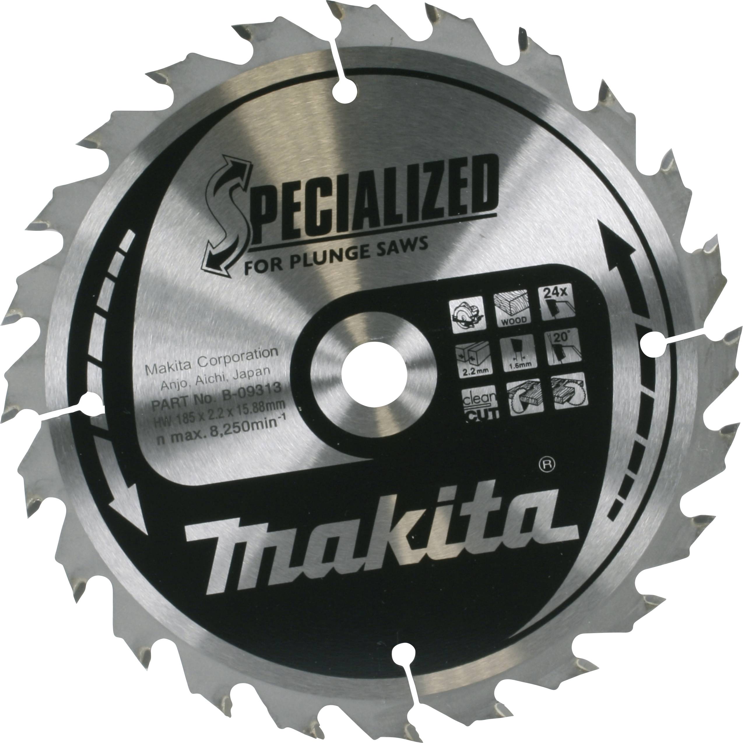 Makita B-09313 Hartmetall Kreissägeblatt 1St.