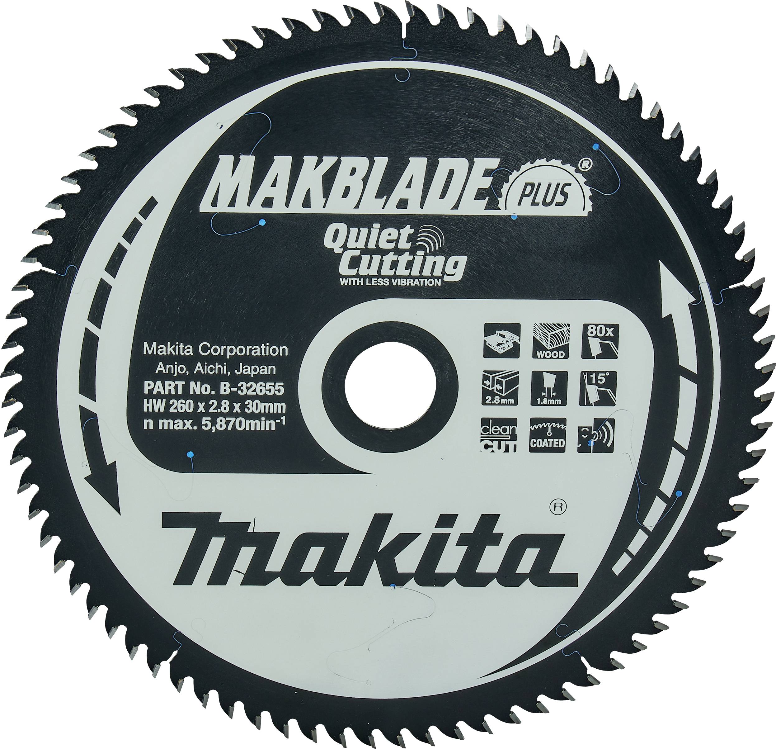 Makita B-32655 Kreissägeblatt 1St.