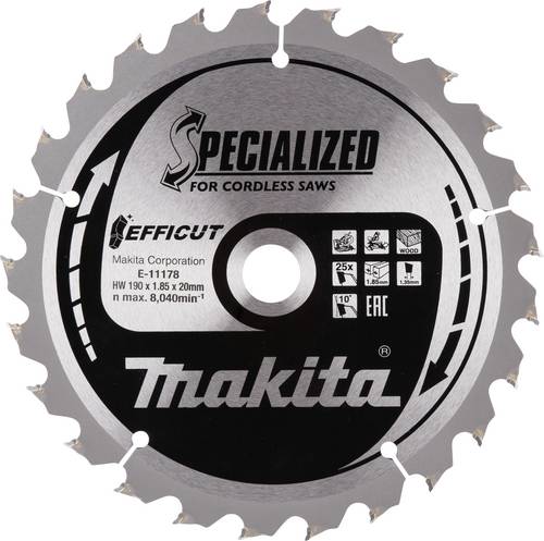 Makita EFFICUT Sägeb.190x20x25Z E-11178
