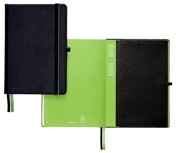 Leitz 44710095 Notizbuch kariert Schwarz Anzahl der Blätter: 80 DIN A4