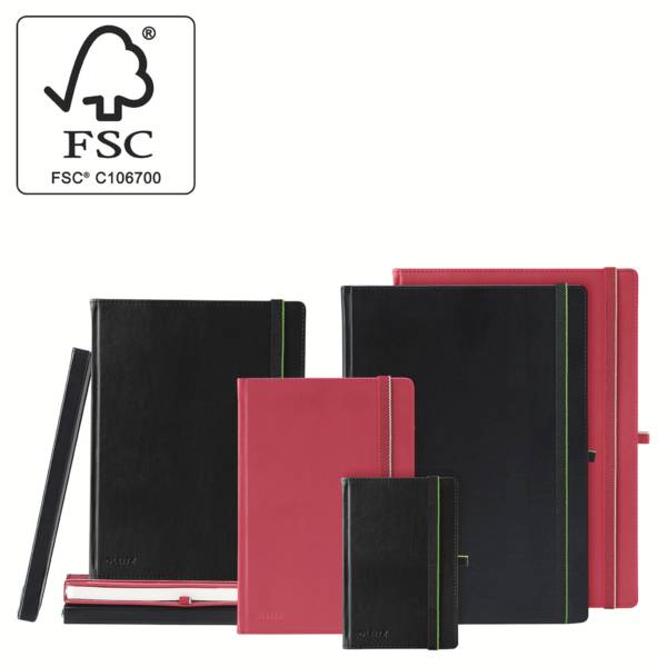 Leitz 44730095 Notizbuch kariert Schwarz Anzahl der Blätter: 80 DIN B5