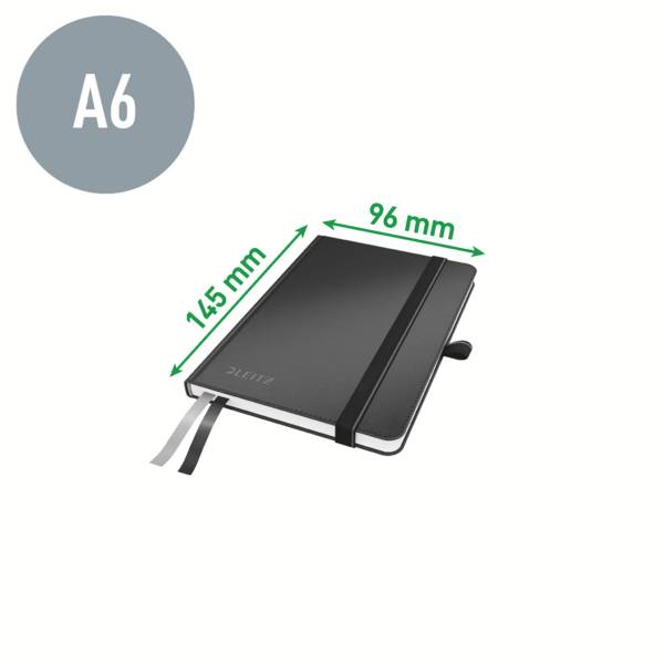 Leitz 44800095 Notizbuch liniert Schwarz 80 Blatt DIN A6