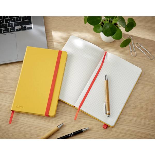 Leitz 44540019 Notizbuch kariert Warmgelb Anzahl der Blätter: 80 DIN A5