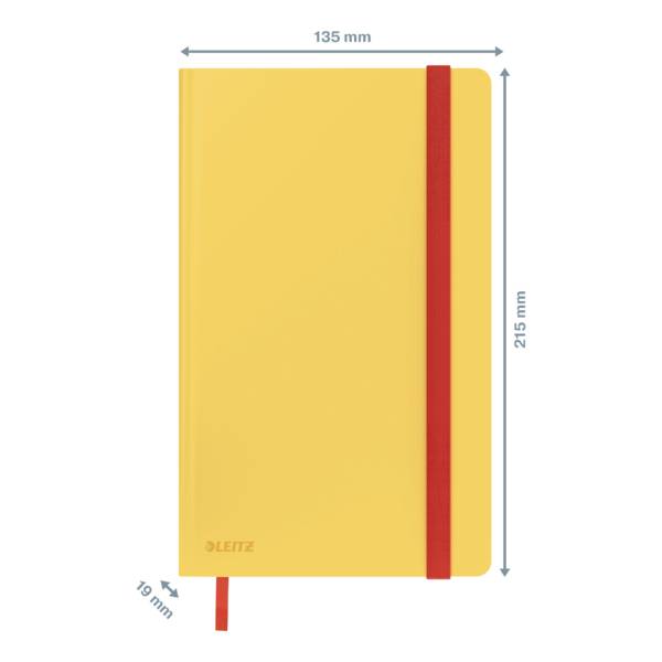 Leitz 44540019 Notizbuch kariert Warmgelb Anzahl der Blätter: 80 DIN A5