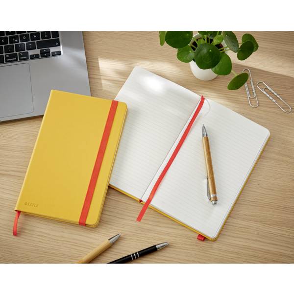 Leitz 44810019 Notizbuch liniert Gelb Anzahl der Blätter: 80 DIN A5