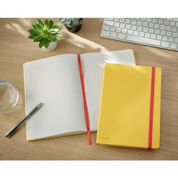 Leitz 44820019 Notizbuch kariert Gelb Anzahl der Blätter: 80 DIN B5