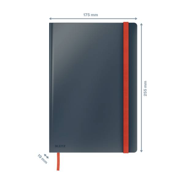 Leitz 44830089 Notizbuch liniert Grau Anzahl der Blätter: 80 DIN B5