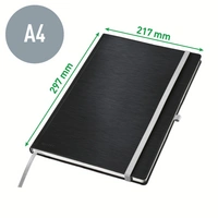 Leitz 44751094 Notizbuch liniert Satin Schwarz Anzahl der Blätter: 80 DIN A4 Leitz 44751094 Notizbuch liniert Satin Schwarz Anzahl der Blätter: 80 DIN A4