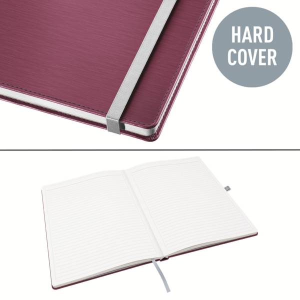 Leitz 44851028 Notizbuch liniert Granat Rot Anzahl der Blätter: 80 DIN A5