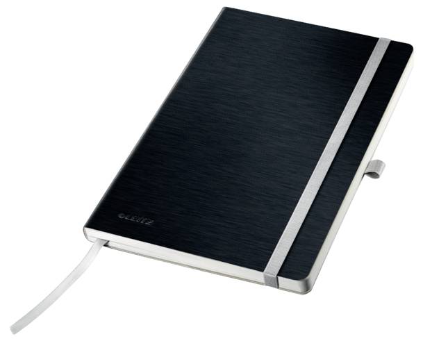 Leitz 44871094 Notizbuch liniert Satin Schwarz Anzahl der Blätter: 80 DIN A5