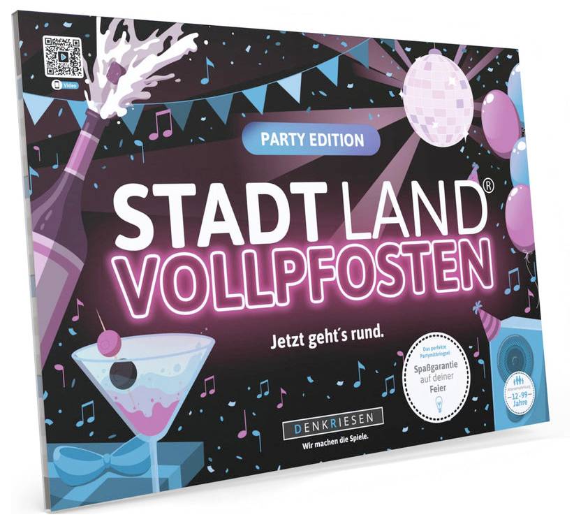 D&R Denkriesen STADT LAND VOLLPFOSTEN® - Party Edition 4260528093908 Anzahl Spieler (max.): 50