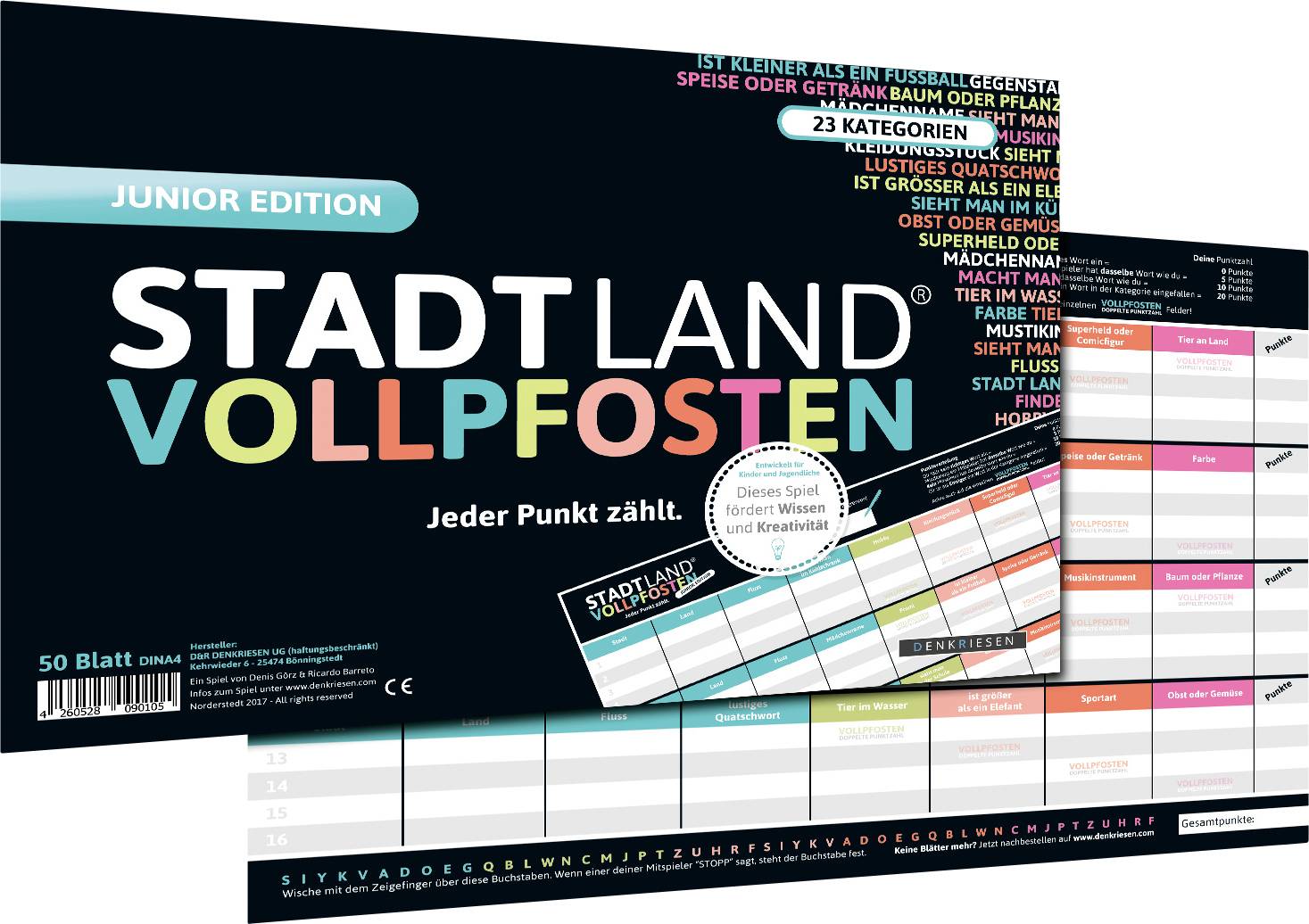 D&R Denkriesen STADT LAND VOLLPFOSTEN® Junior DEN09010