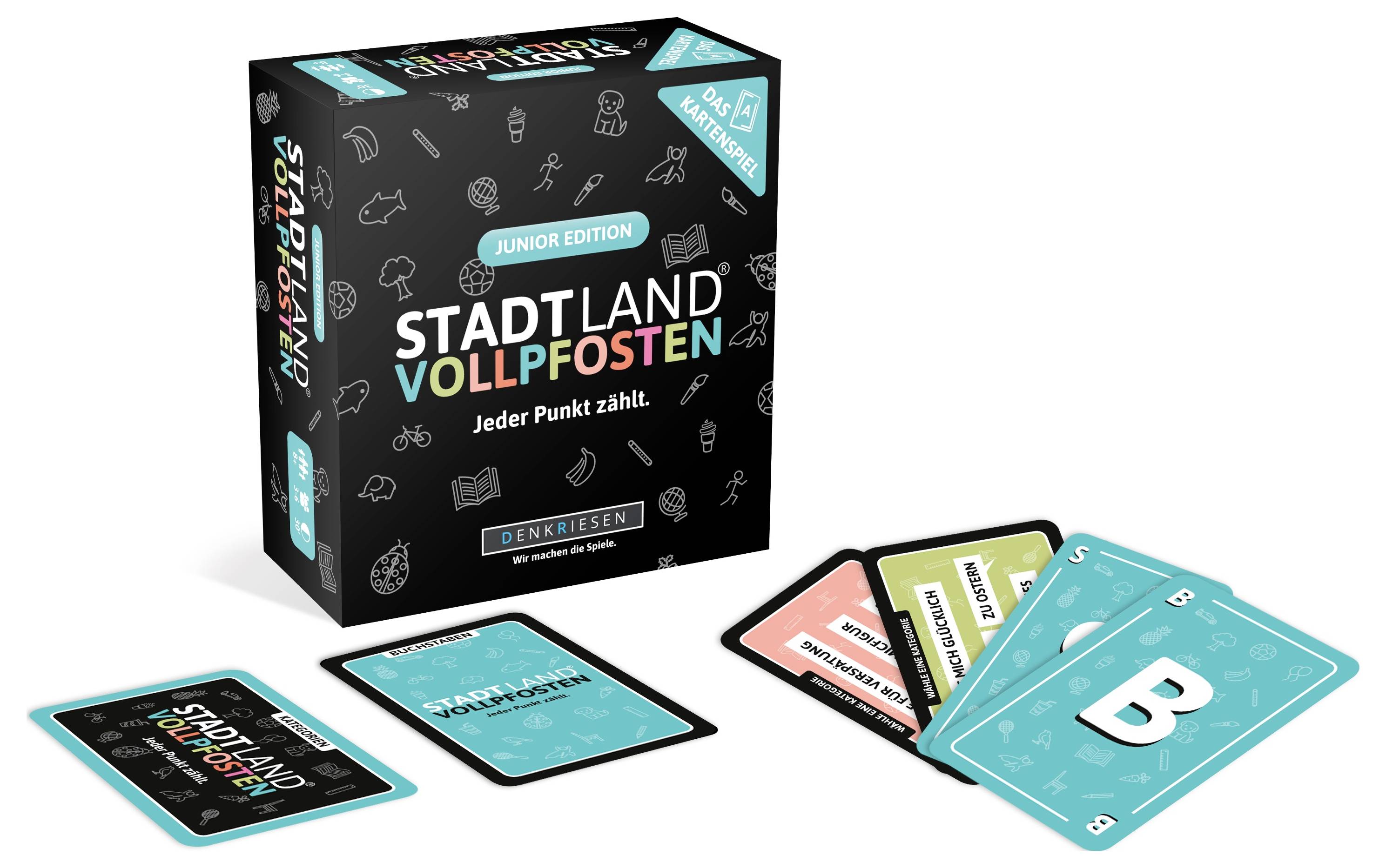 D&R Denkriesen STADT LAND VOLLPFOSTEN Kartenspiel Junio DEN09052 Anzahl Spieler (max.): 6