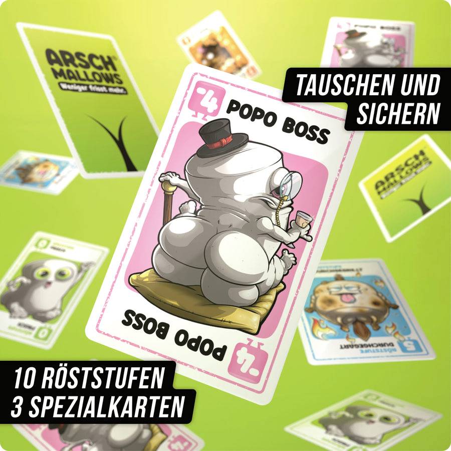 D&R Denkriesen ARSCHMALLOWS - weniger frisst mehr 4260528094042 Anzahl Spieler (max.): 6