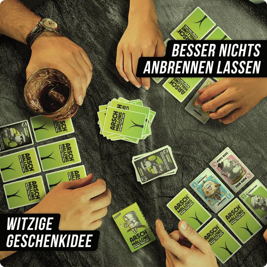 D&R Denkriesen ARSCHMALLOWS - weniger frisst mehr 4260528094042 Anzahl Spieler (max.): 6