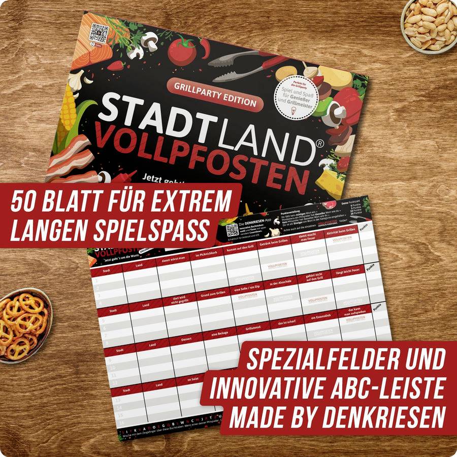 D&R Denkriesen STADT LAND VOLLPFOSTEN® Grillparty 4260528094684 Anzahl Spieler (max.): 50