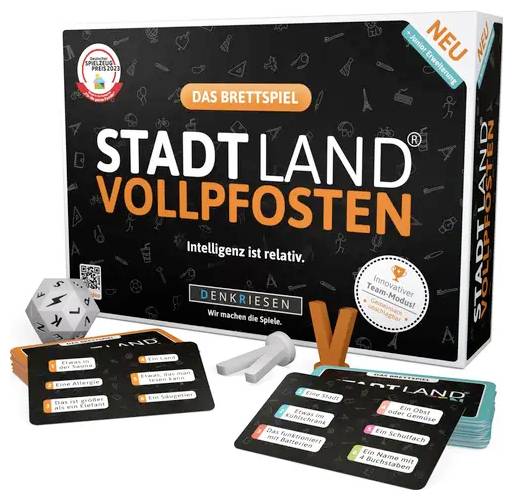 D&R Denkriesen STADT LAND VOLLPFOSTEN Brettspiel + Erw SL4040 Anzahl Spieler (max.): 12
