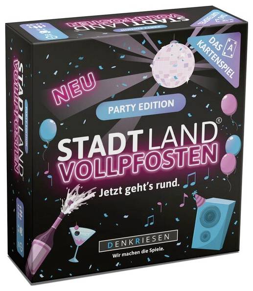 D&R Denkriesen STADT LAND VOLLPFOSTEN Party Kartenspiel 102145 Anzahl Spieler (max.): 6