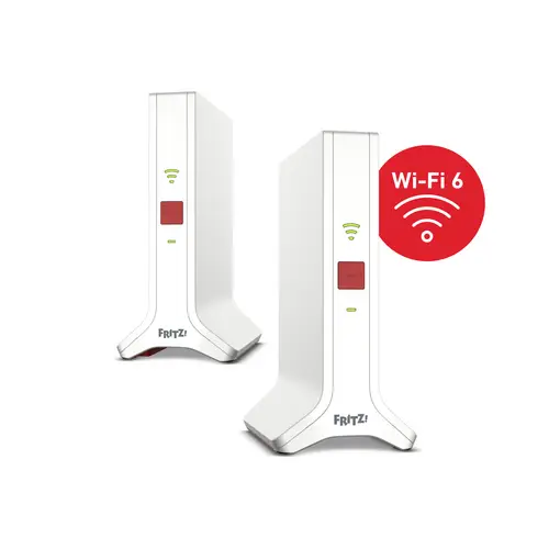 AVM WLAN Repeater FRITZ!Mesh Set 4200 2er-Set 20003108 LAN 10/100/1000 MBit/s Mesh-fähig AVM WLAN Repeater FRITZ!Mesh Set 4200 2er-Set 20003108 LAN 10/100/1000 MBit/s Mesh-fähig