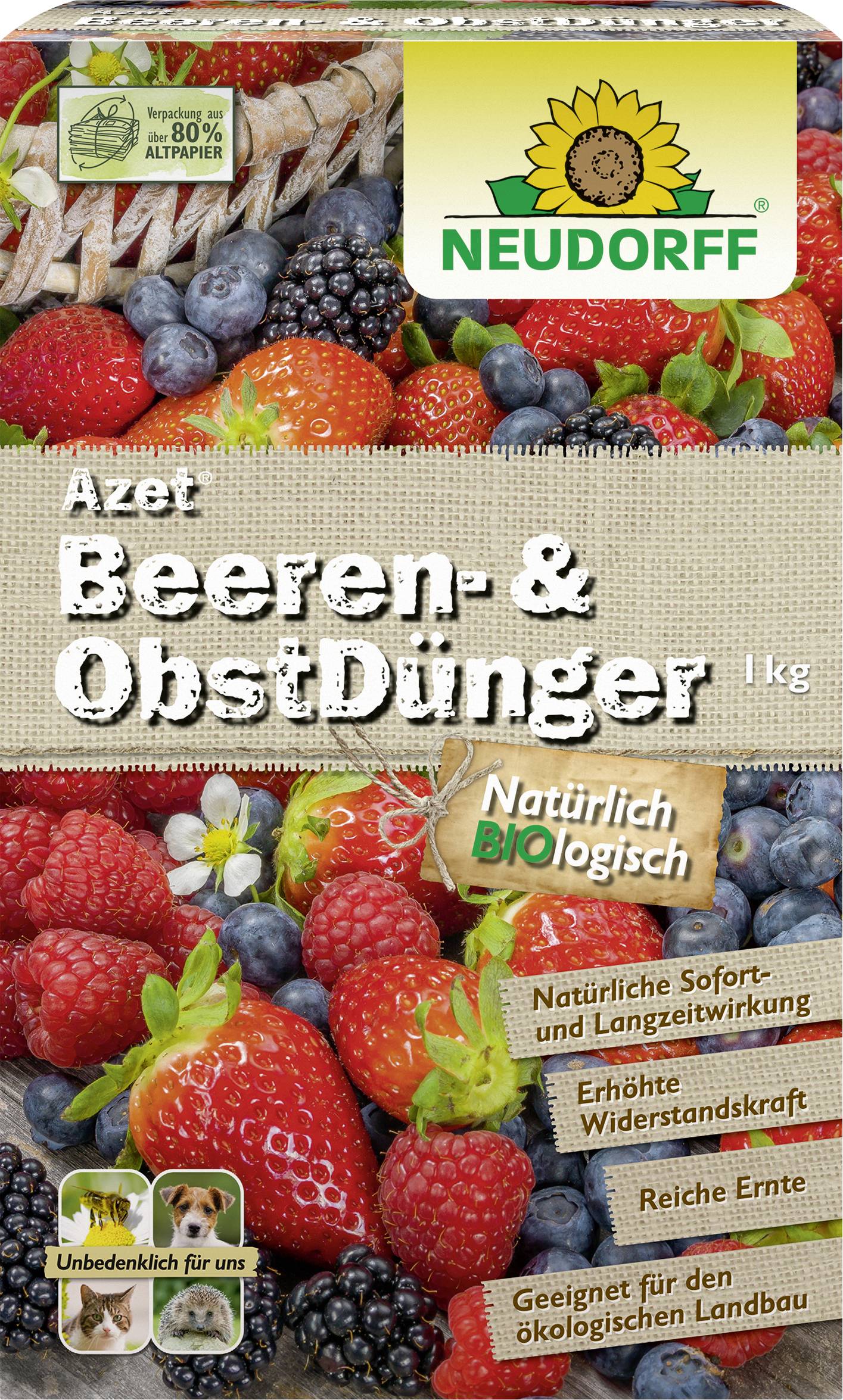 Neudorff 00160 Azet Beeren- & Obst-Dünger 1kg