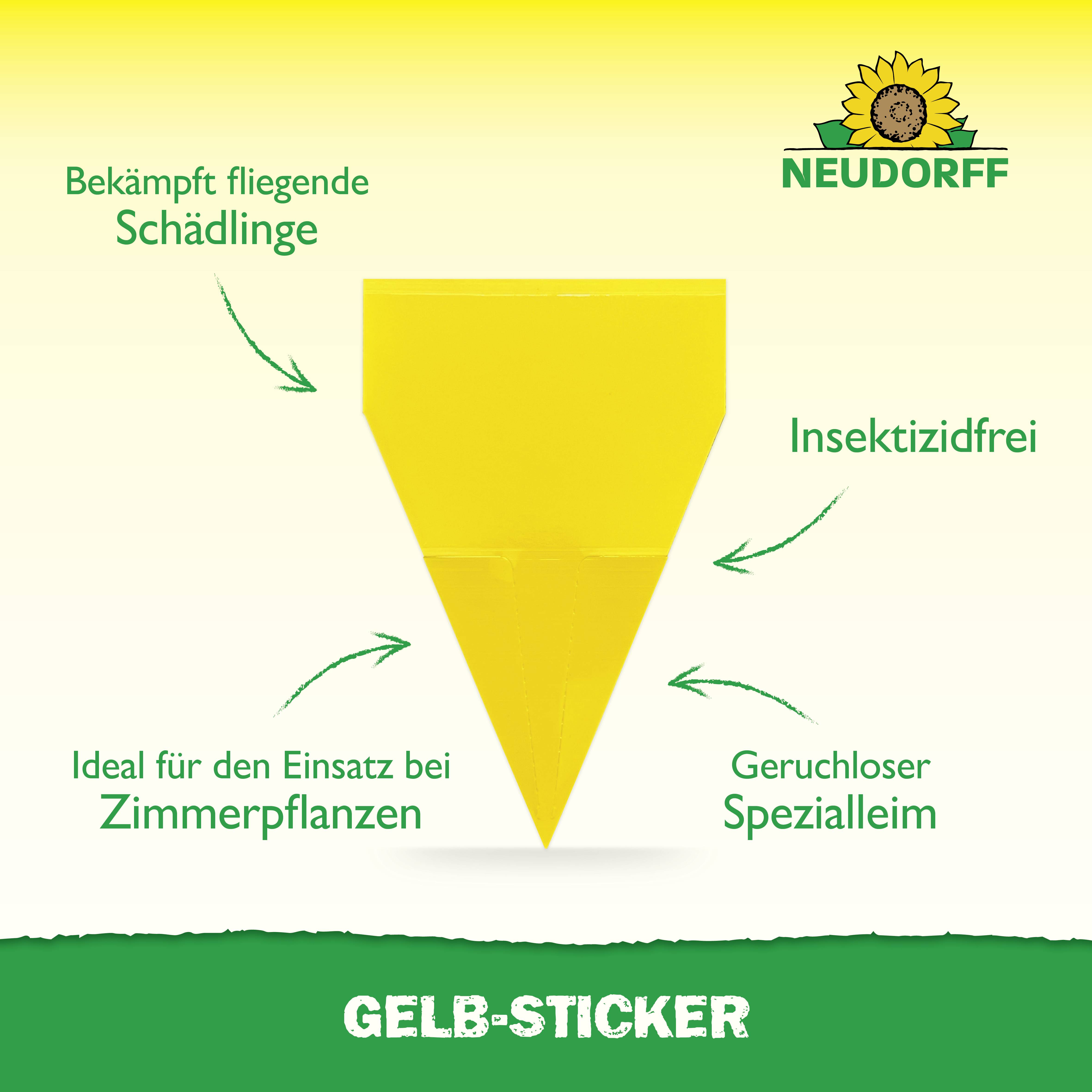 Neudorff 00318 Gelb-Sticker 10St.
