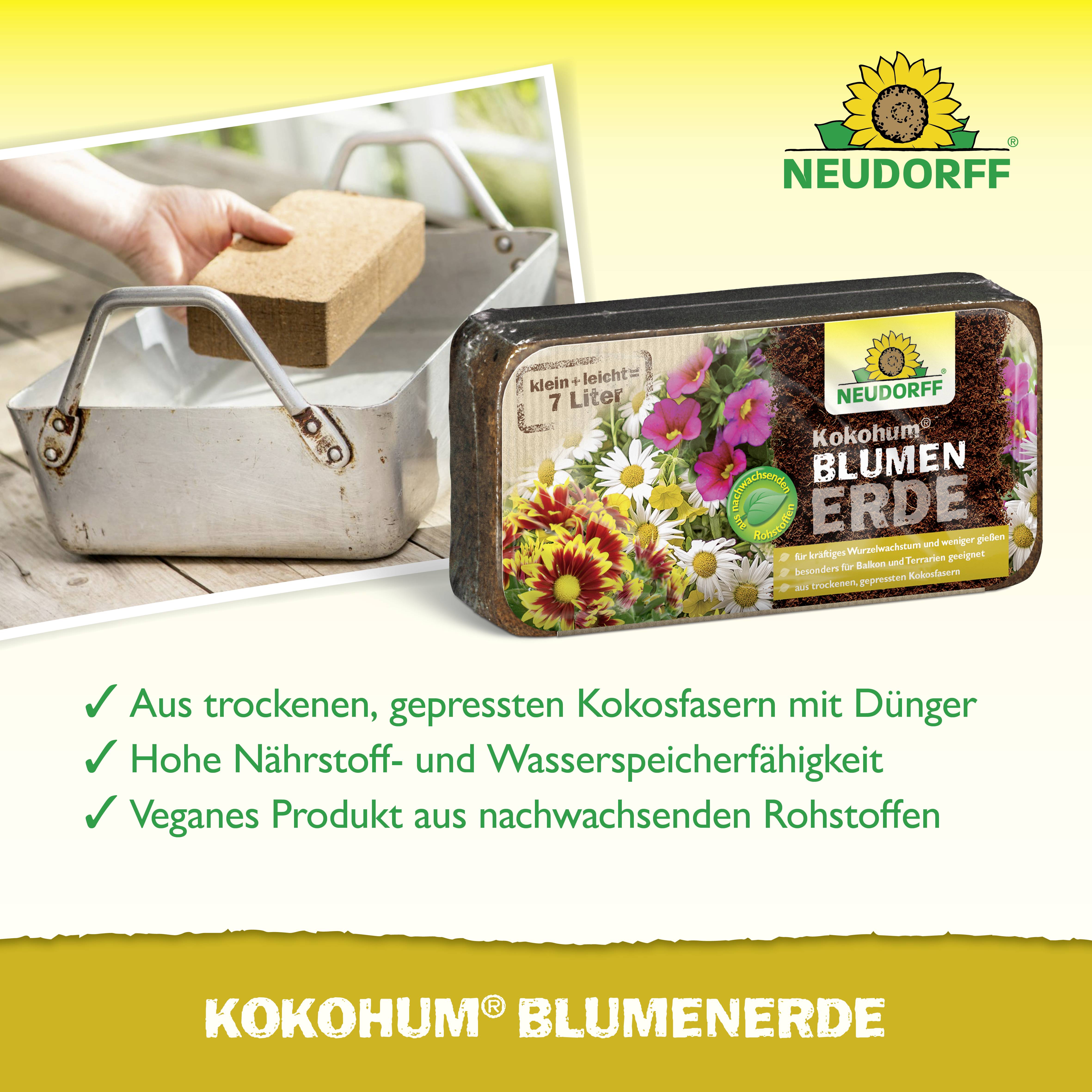 Neudorff 00270 Kokohum Blumenerde 7 l