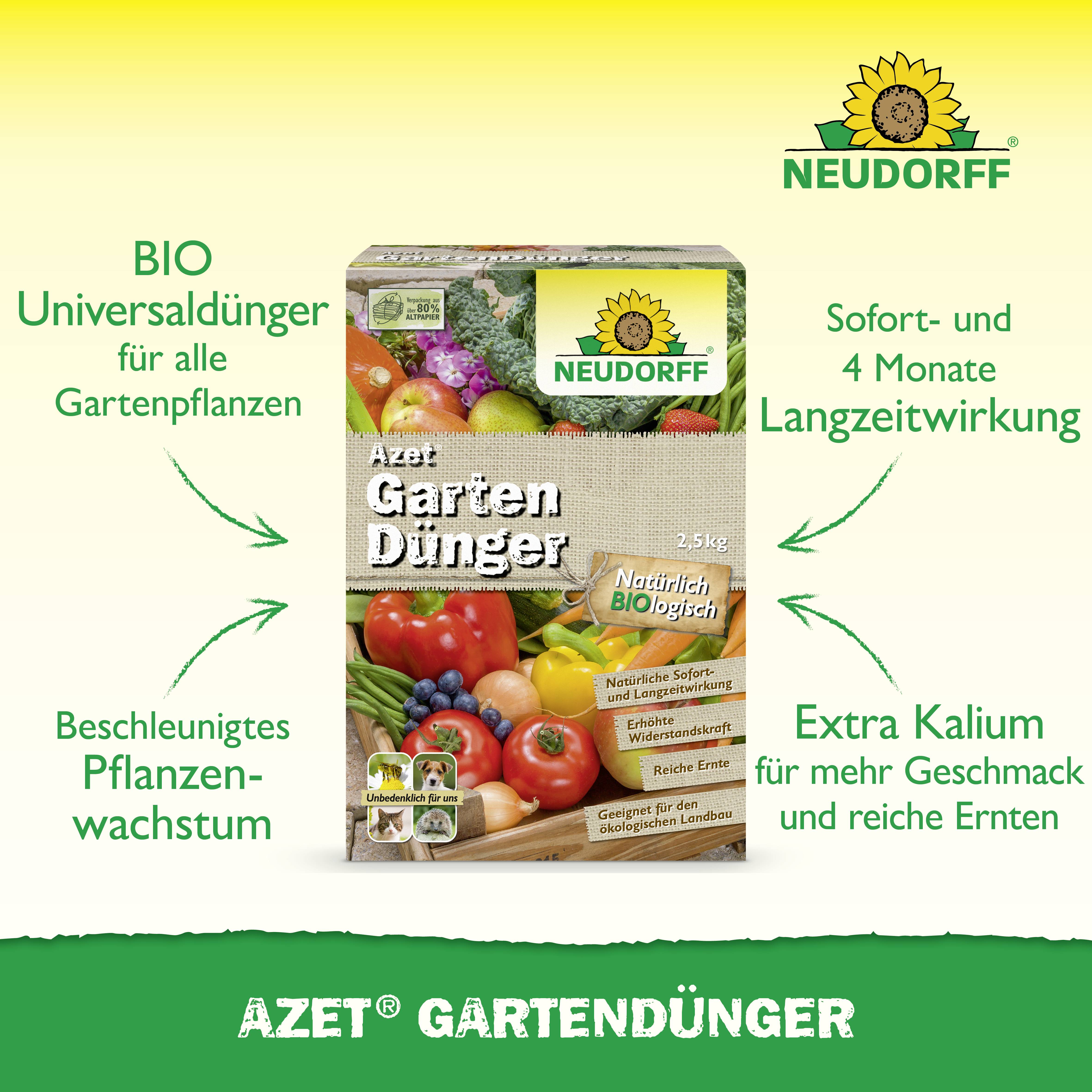 Neudorff 00134 Azet GartenDünger 2.5kg