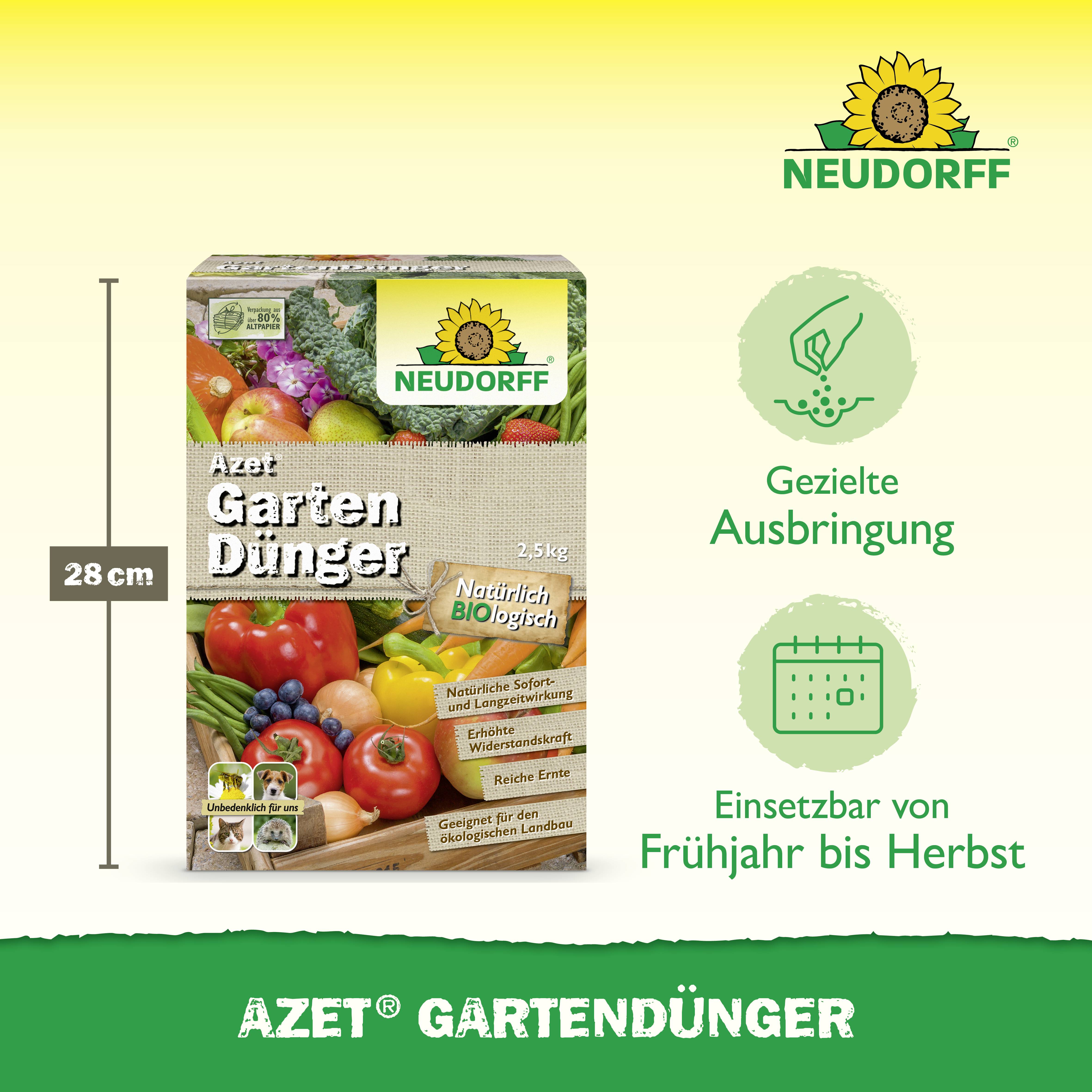 Neudorff 00134 Azet GartenDünger 2.5kg
