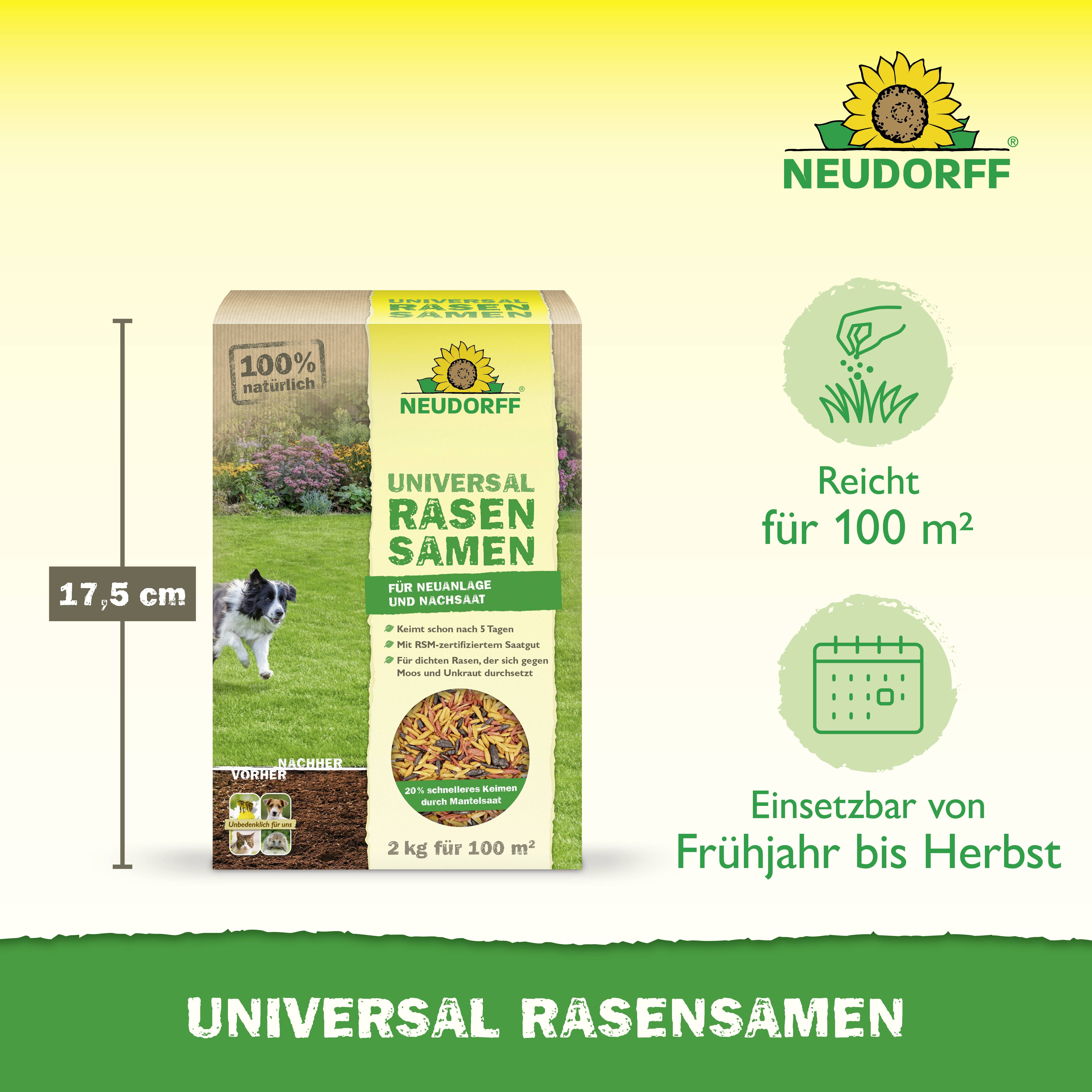 Neudorff 01282 Universal Rasensamen 2kg