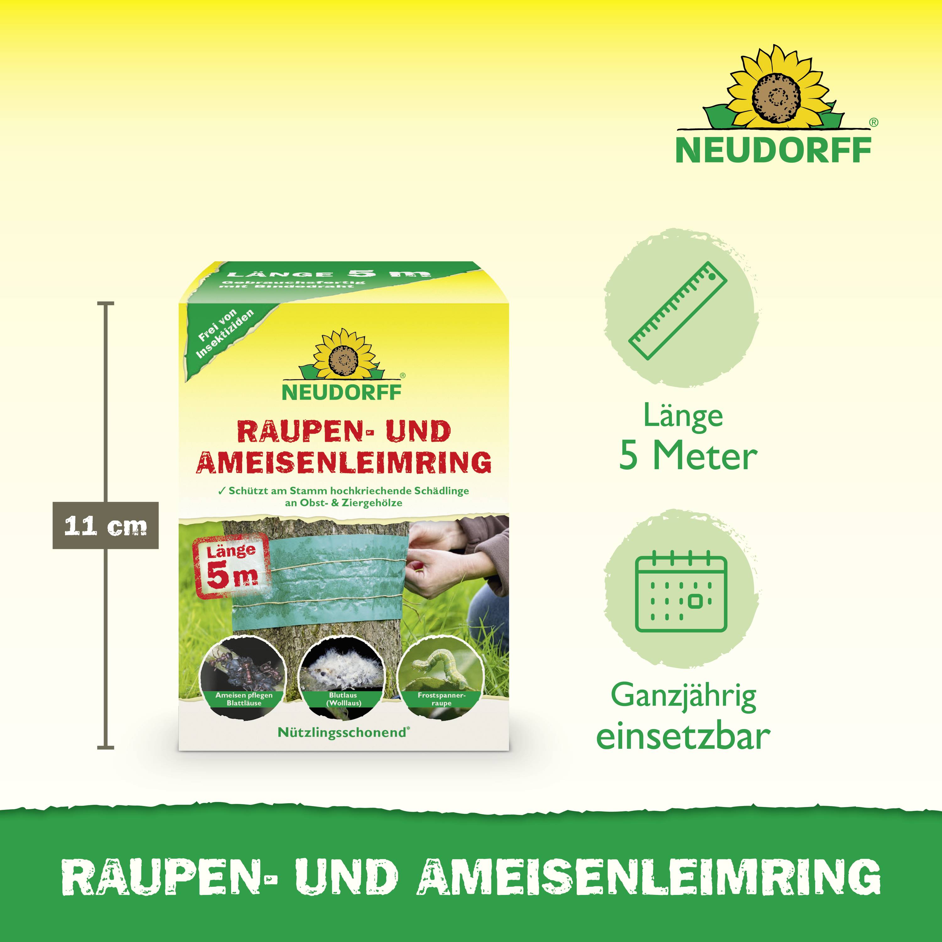 Neudorff 00328 Raupen- und AmeisenLeimring 5m