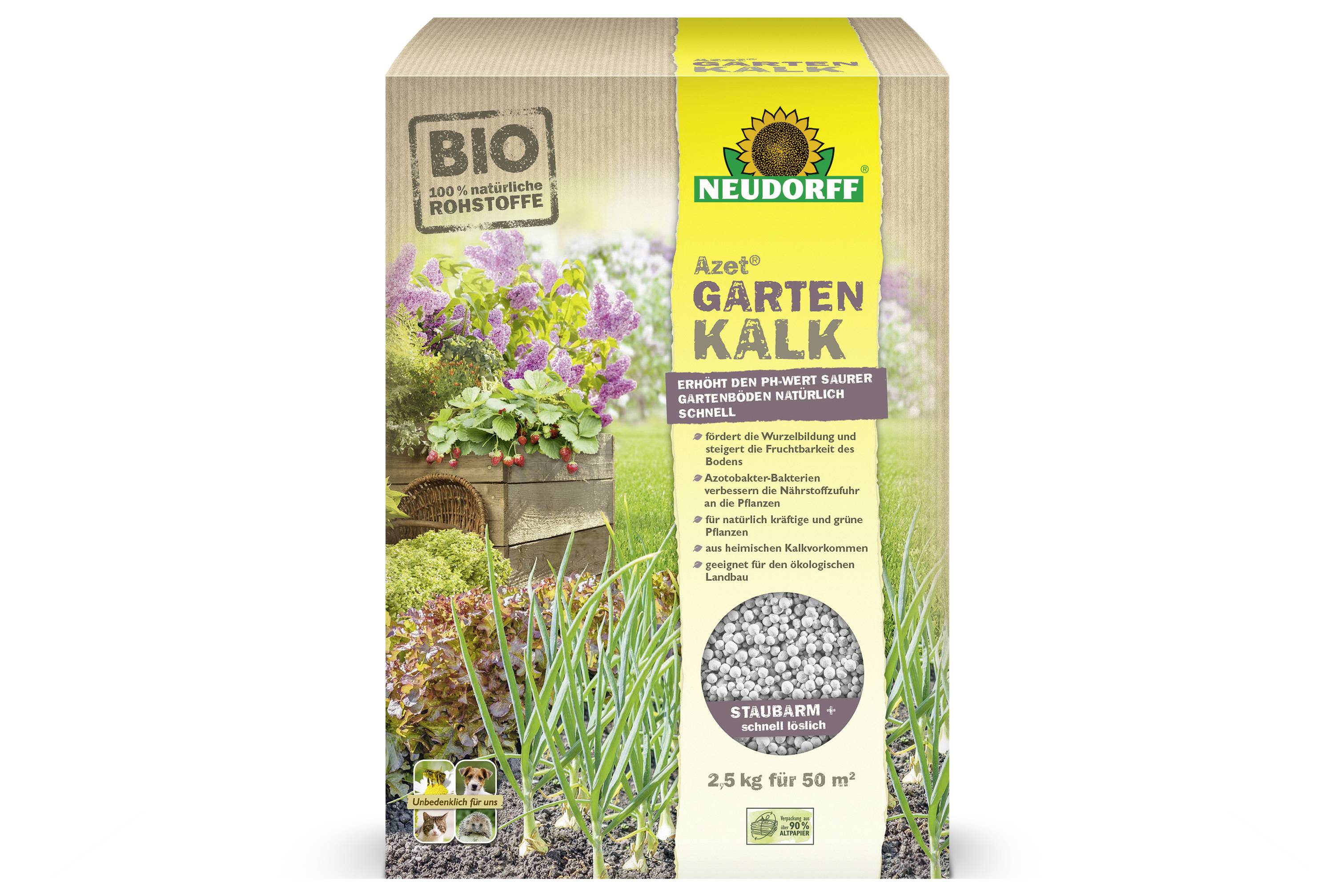 Neudorff 01321 Azet Gartenkalk 2.5kg